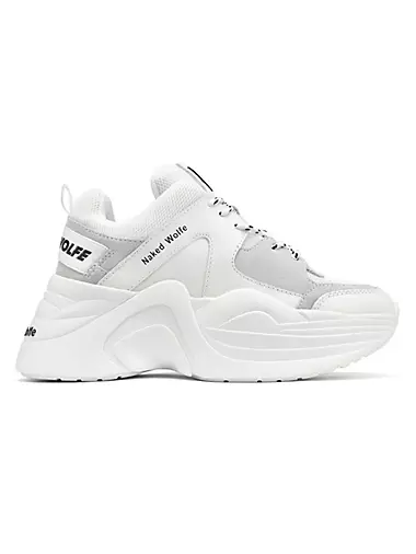 Track White Low Top Sneakers