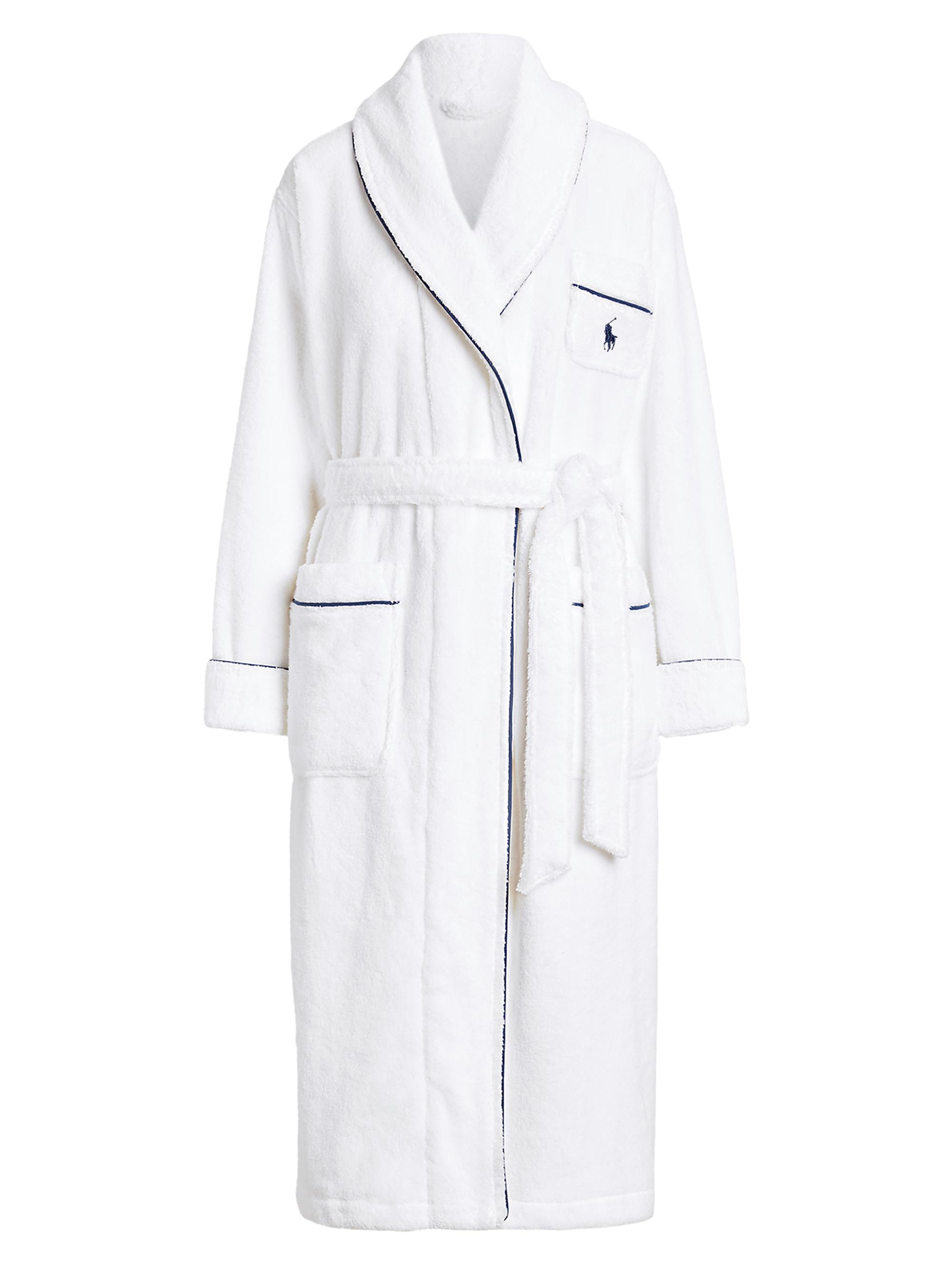 Polo Ralph Lauren Women's Essentials Cotton Robe - White Cloud