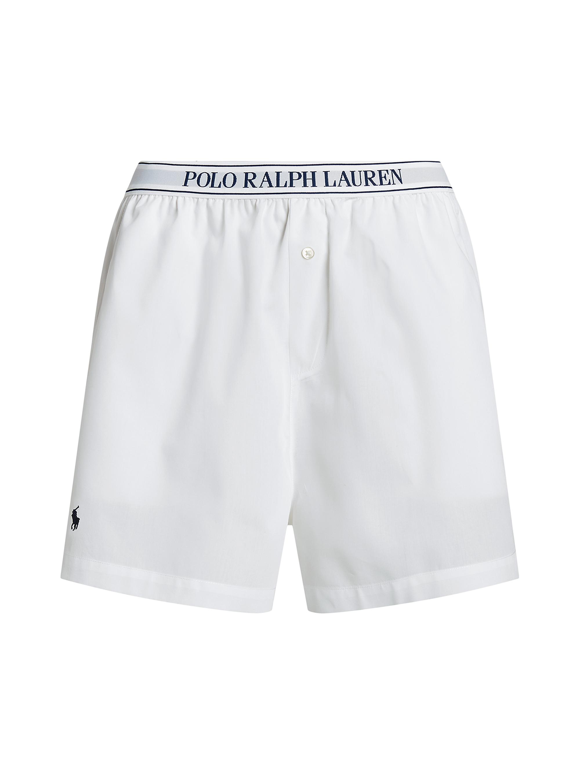Polo Ralph Lauren Women's Mia Logo Band Cotton Boxers - White Cloud