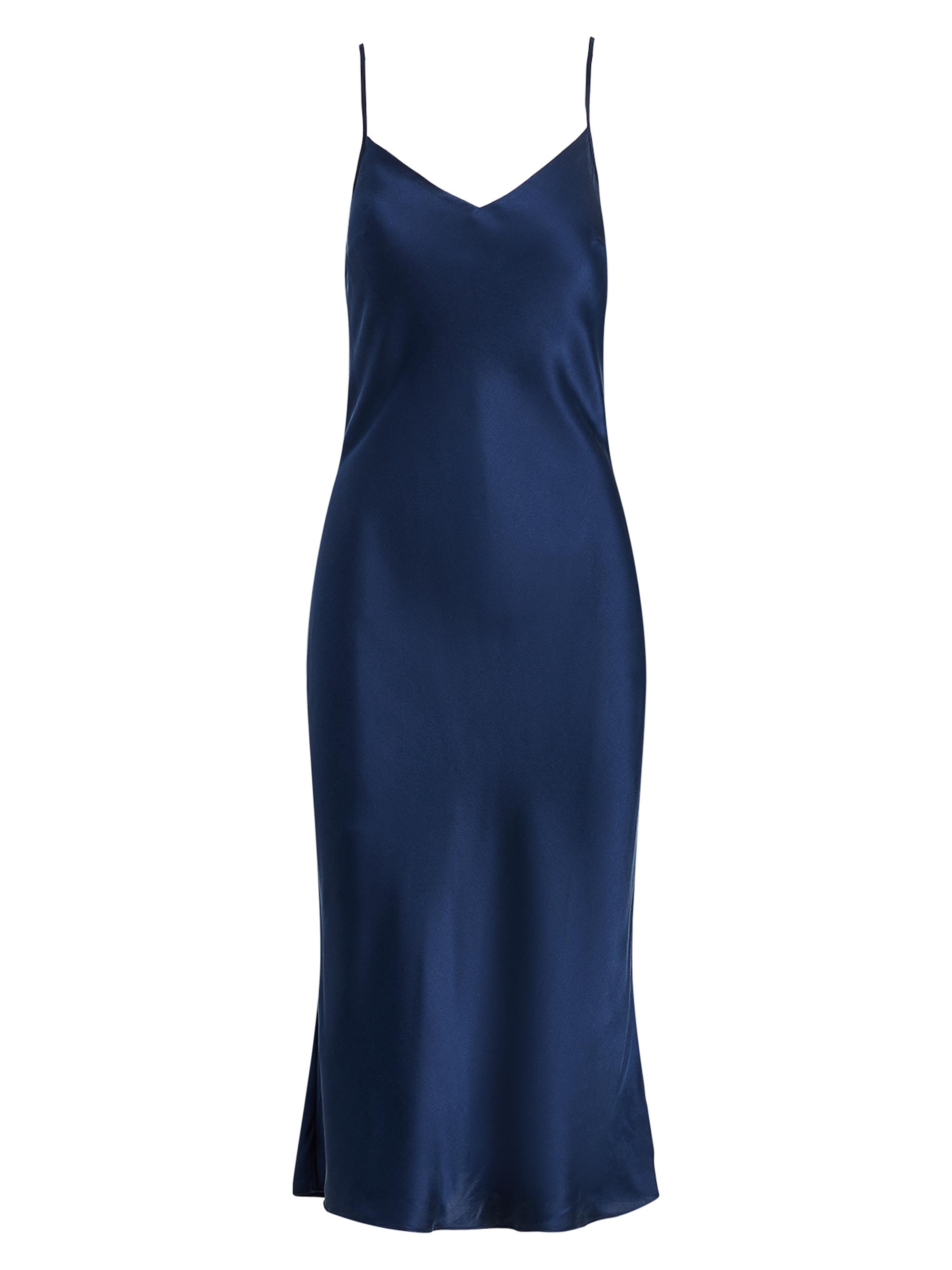 Polo Ralph Lauren Women's Heritage Silk Slip Nightgown - Navy
