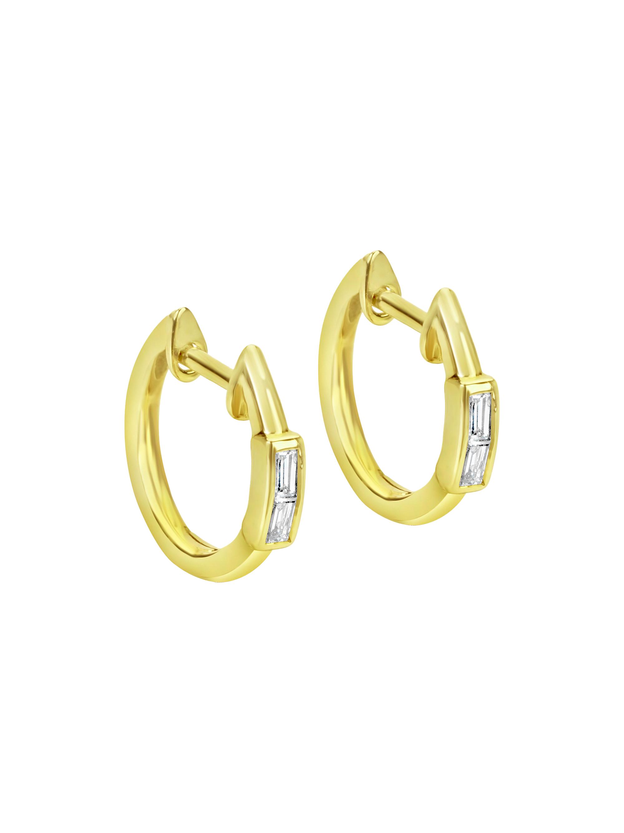 Meira T Women's 14K Yellow Gold & 0.41 TCW Diamond Hoop Earrings - Gold