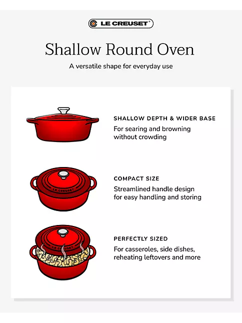 Le Creuset Shallow Round Dutch Oven, 2.75 Quart, Enameled Cast Iron on  Food52