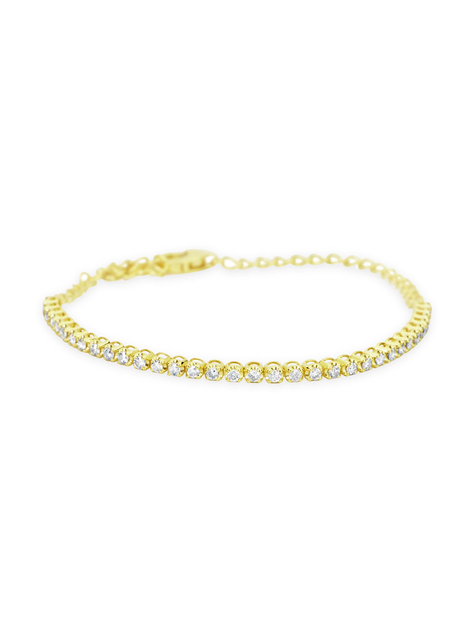 Meira T Women's 14K Yellow Gold & 0.7 TCW Diamond Tennis Bracelet - Yellow Gold