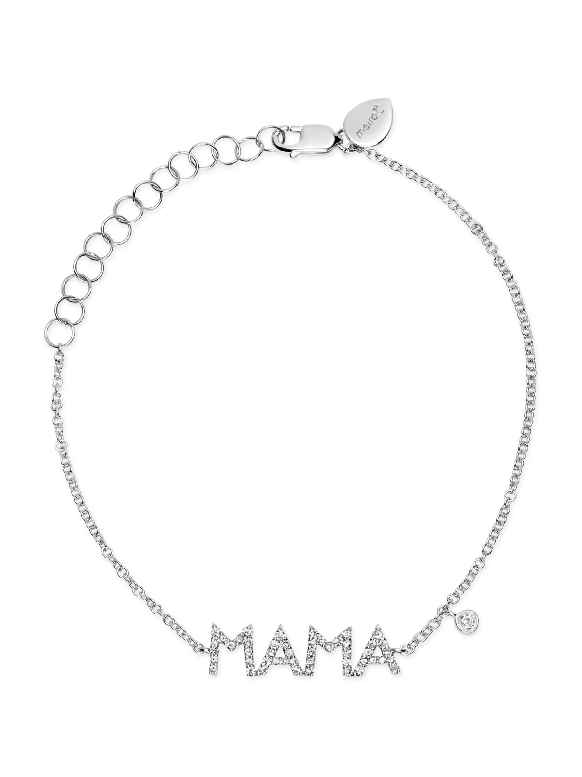 Meira T Women's 14K White Gold & 2.6 TCW Diamond "Mama" Bracelet - White Gold