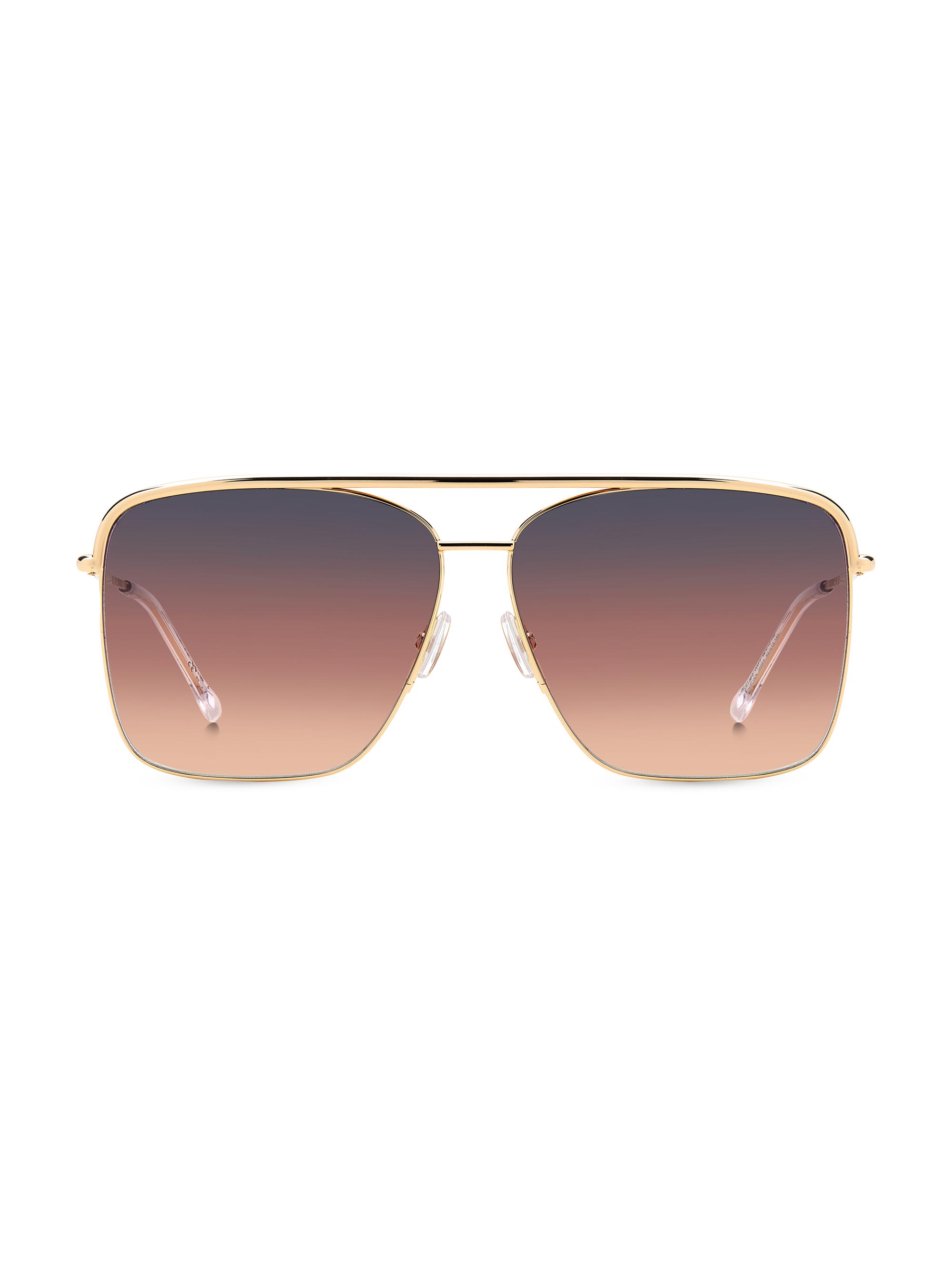 Isabel Marant Women's 62MM Square Sunglasses - Rose Gold Grey Shaded Pink