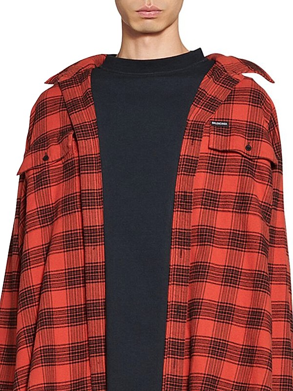 Shop Balenciaga Oversized Trompe L'oeil Shirt | Saks Fifth Shop Balenciaga Oversized Trompe L'oeil Shirt | Saks Fifth