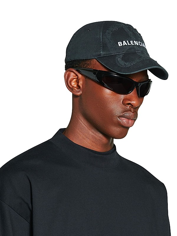 Shop Balenciaga BB Laser Destroyed Cap | Saks Fifth Avenue Shop Balenciaga BB Laser Destroyed Cap | Saks Fifth Avenue