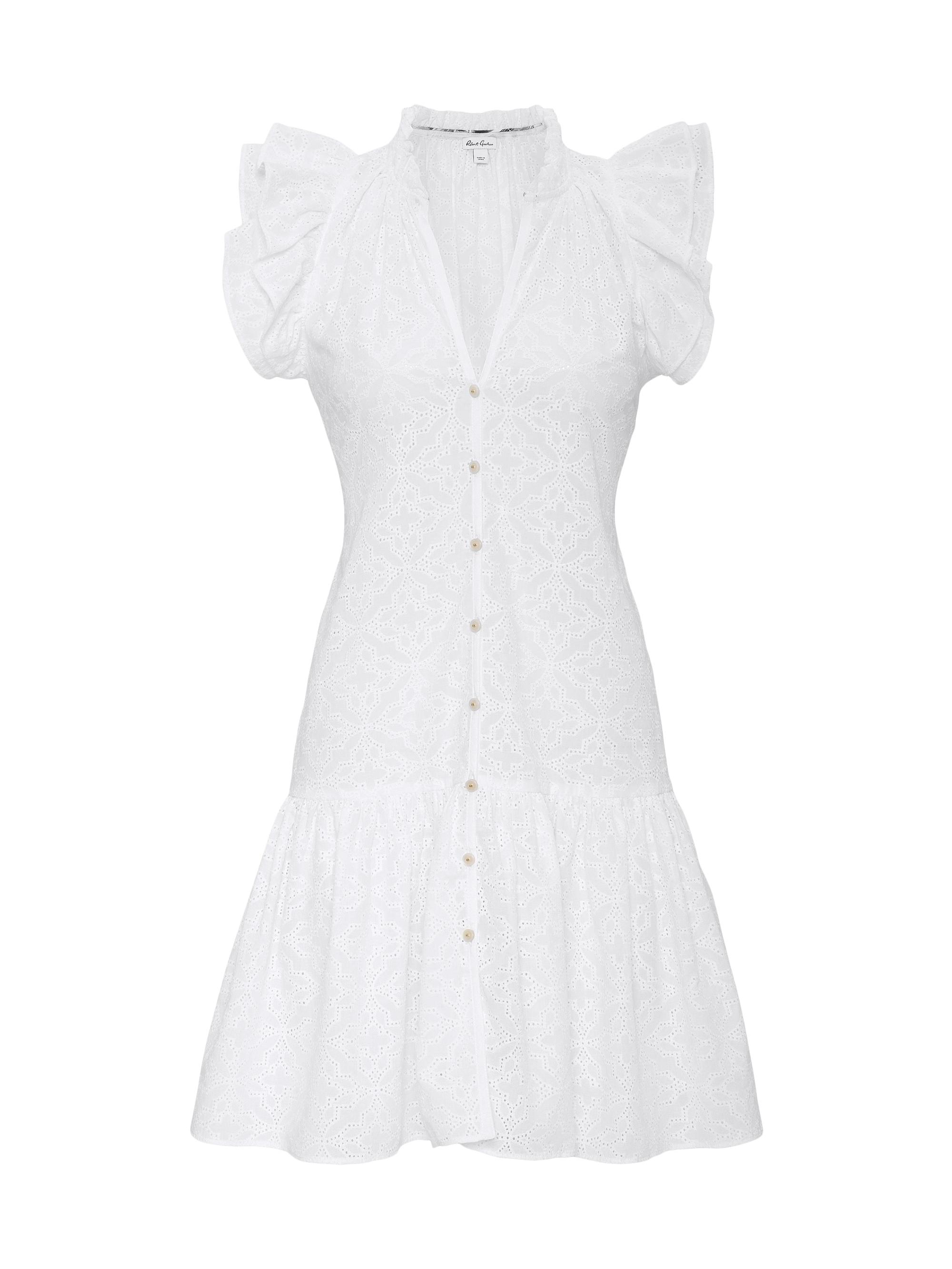Robert Graham Women's Savannah Eyelet Minidress - White