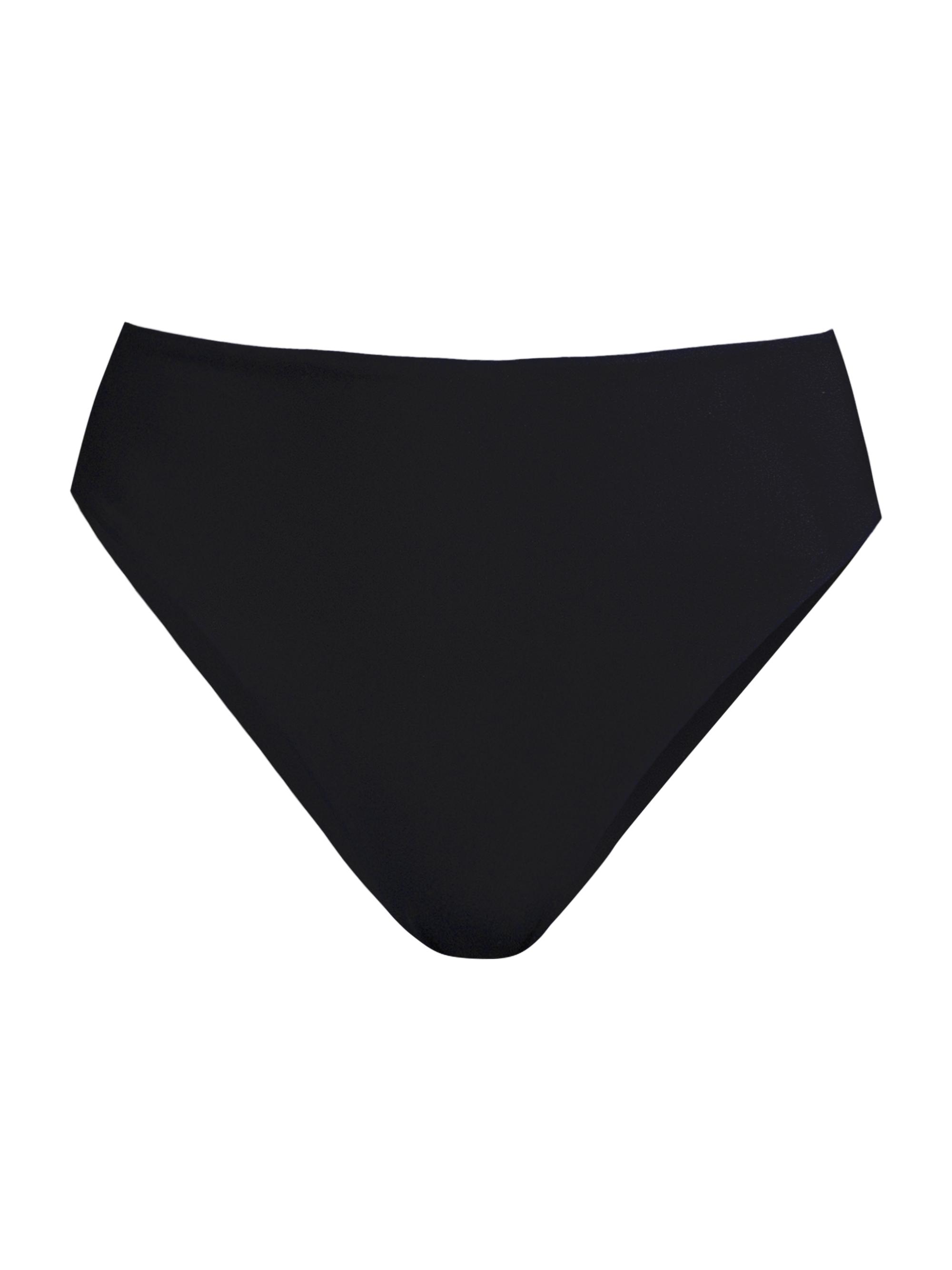 Sara Cristina Women's 90's High-Rise Bikini Bottoms - Black