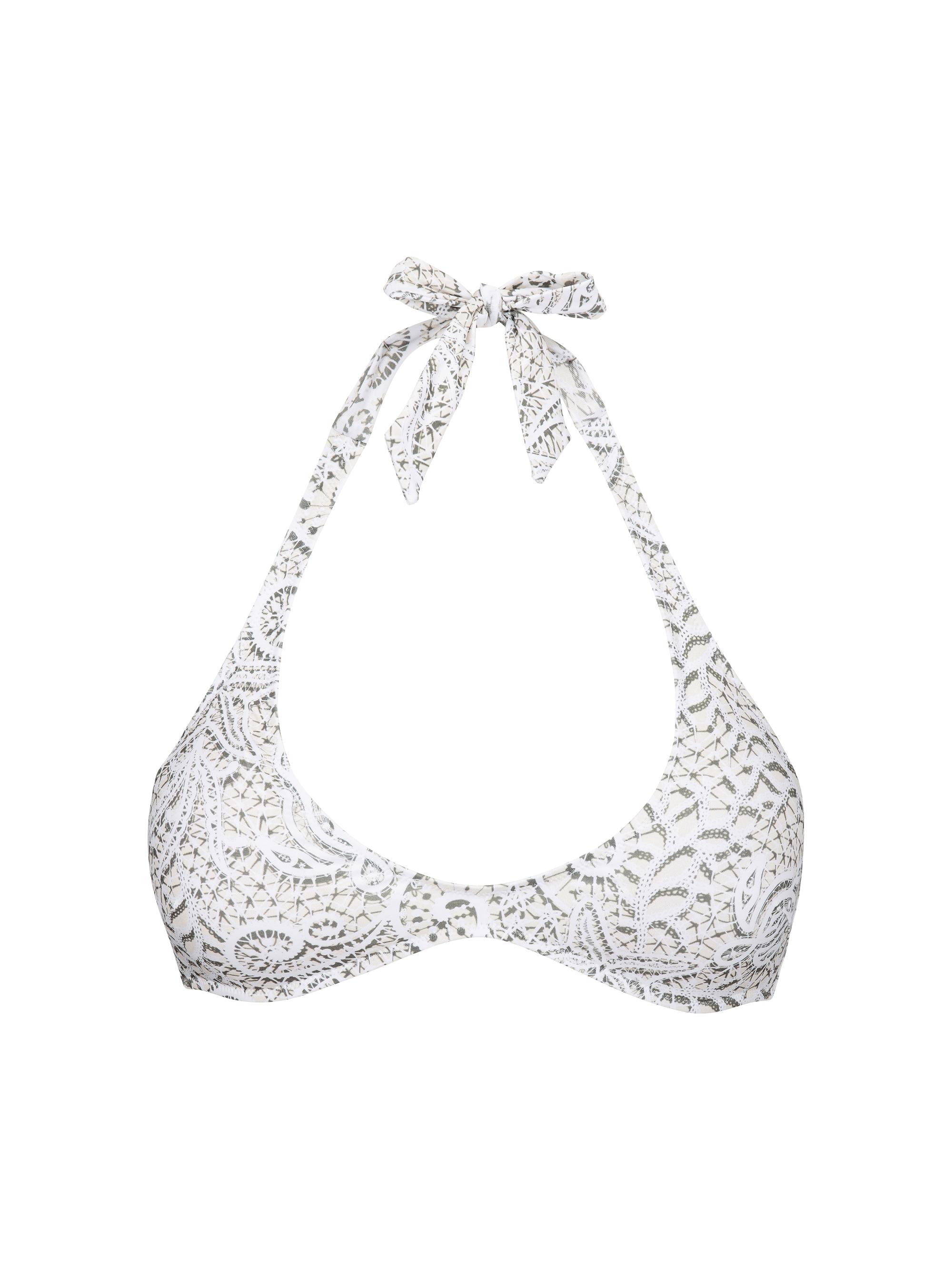 Vilebrequin Women's Dentelles Halter Bikini Top - White
