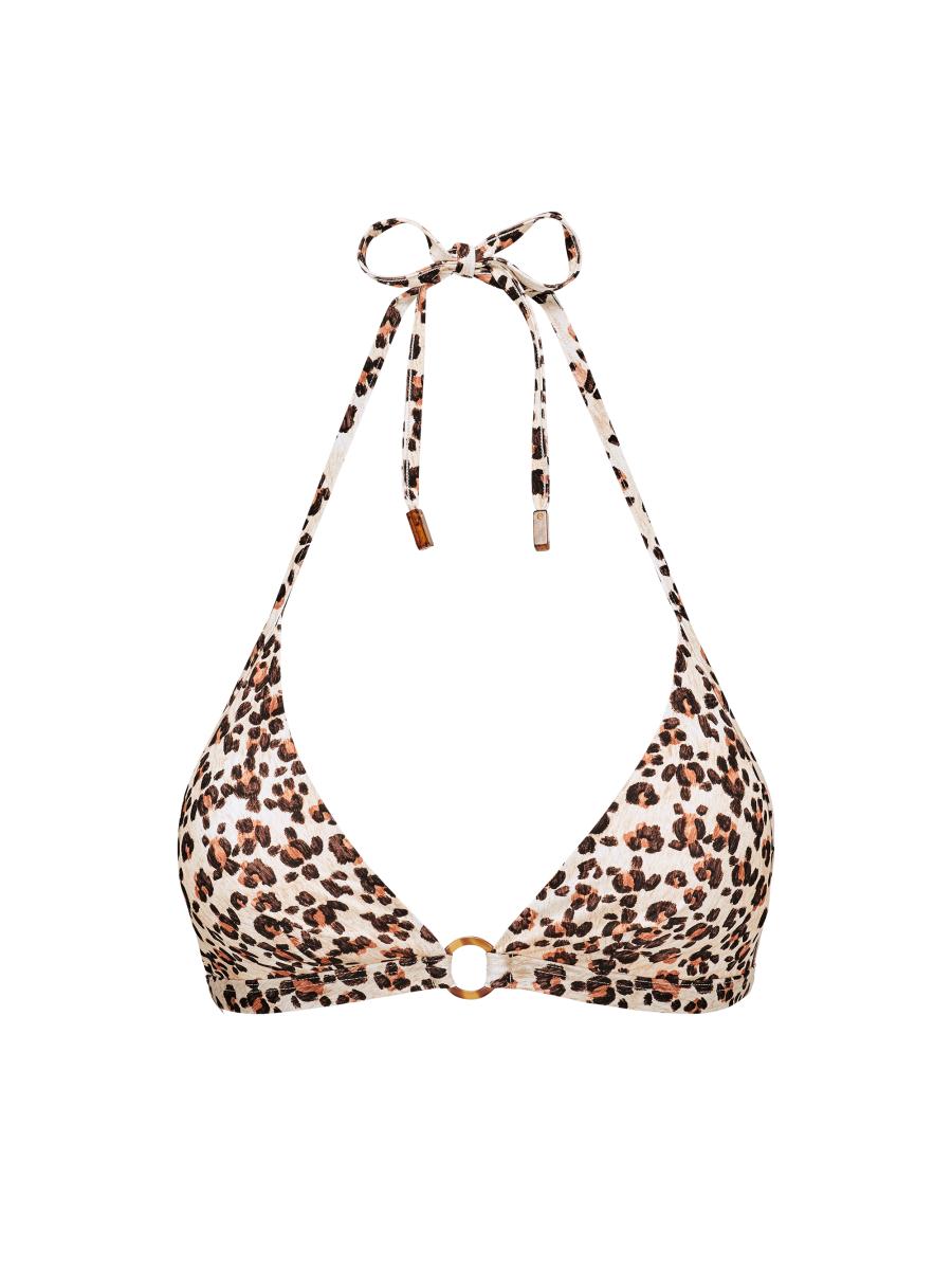 Vilebrequin Turtles Leopard String Bikini Top | Saks Fifth