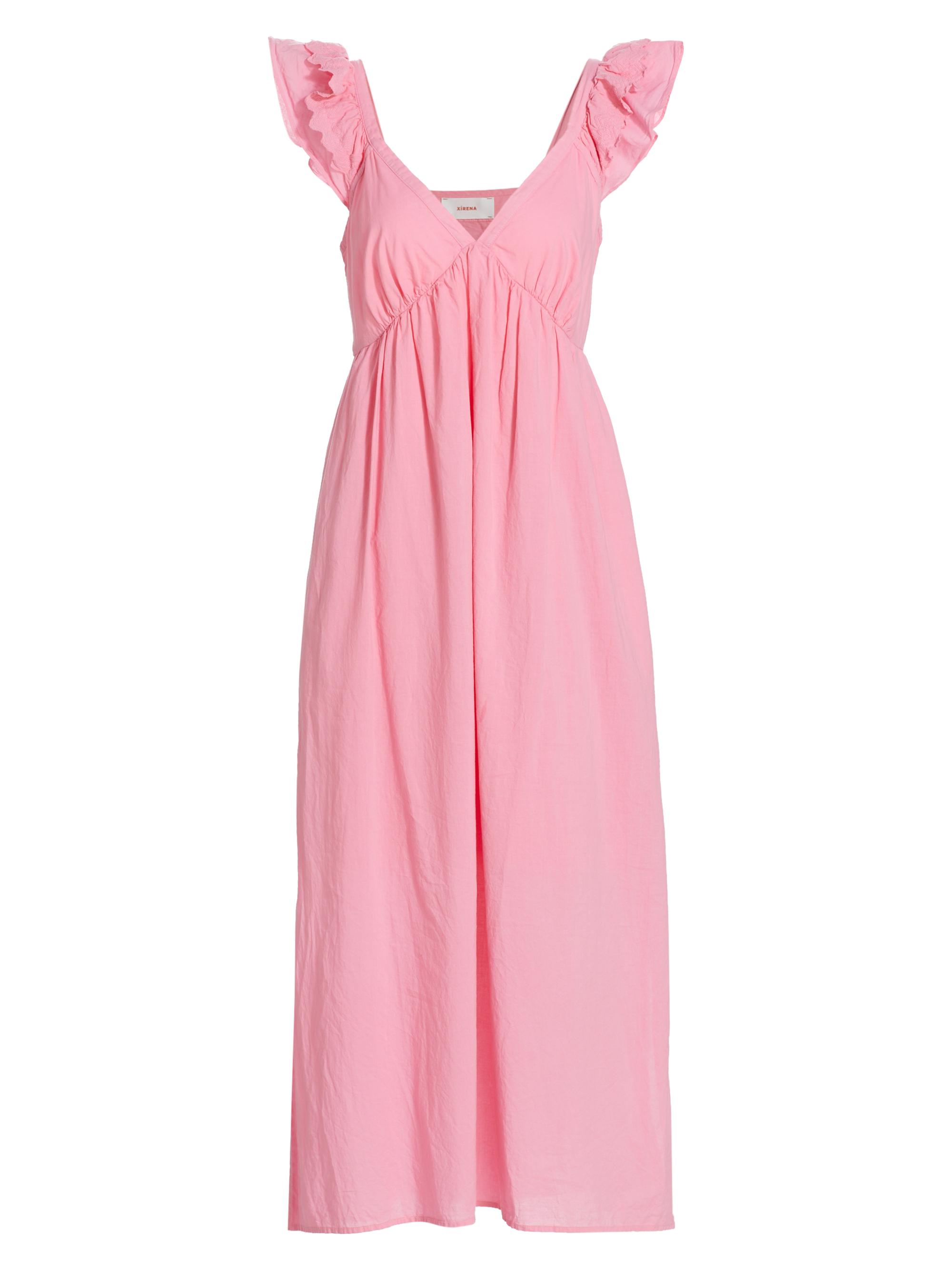 Xirena Women's Leia Flutter-Sleeve Maxi Dress - Rose Mallow