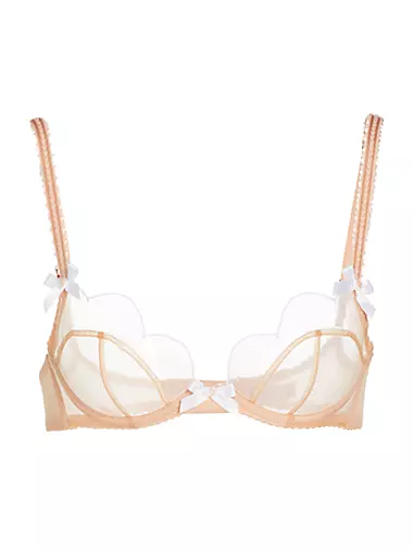 AGENT PROVOCATEUR CATE Nude Bra 34B & Thong AP 2 / Small Set