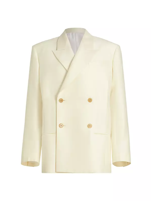 Ivory Women's Suit Dress Double Breasted Long Jacket Mother of the Bride  Evening