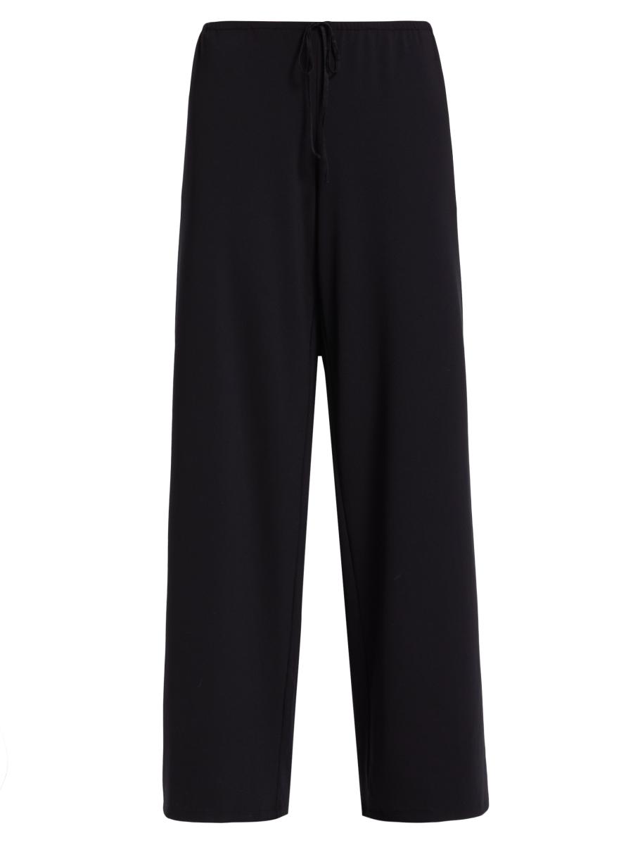 ［25ss新作］The Row ジャージー Bariem パンツ 6924K512BLK The Row Bariem Wide-Leg Jersey Pants | Saks Fifth Avenue