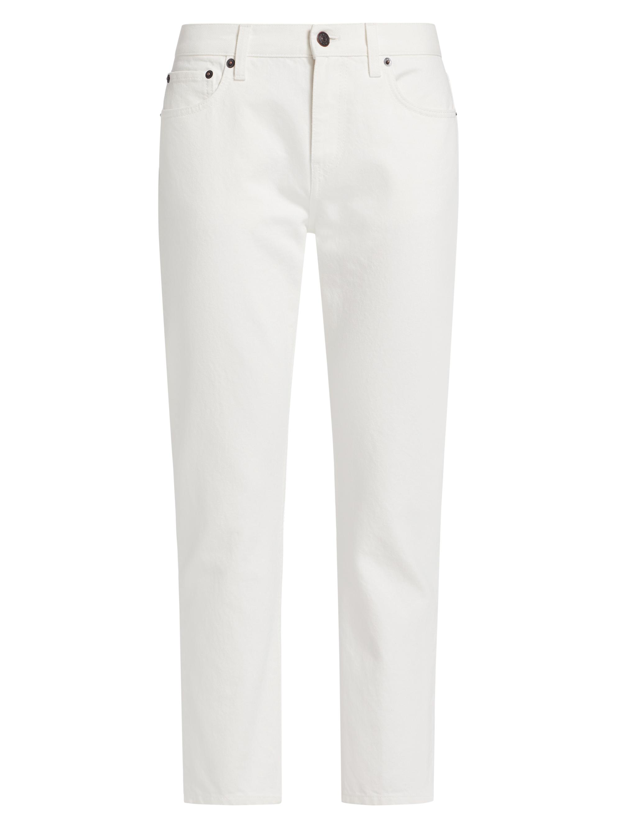 The Row Women's Goldin Mid-Rise Cigarette Jeans - White