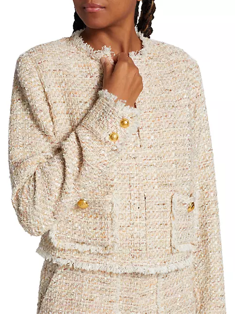 Chanel Cruise Collection 2006 Tweed Jacket with Lace Cuffs at 1stDibs