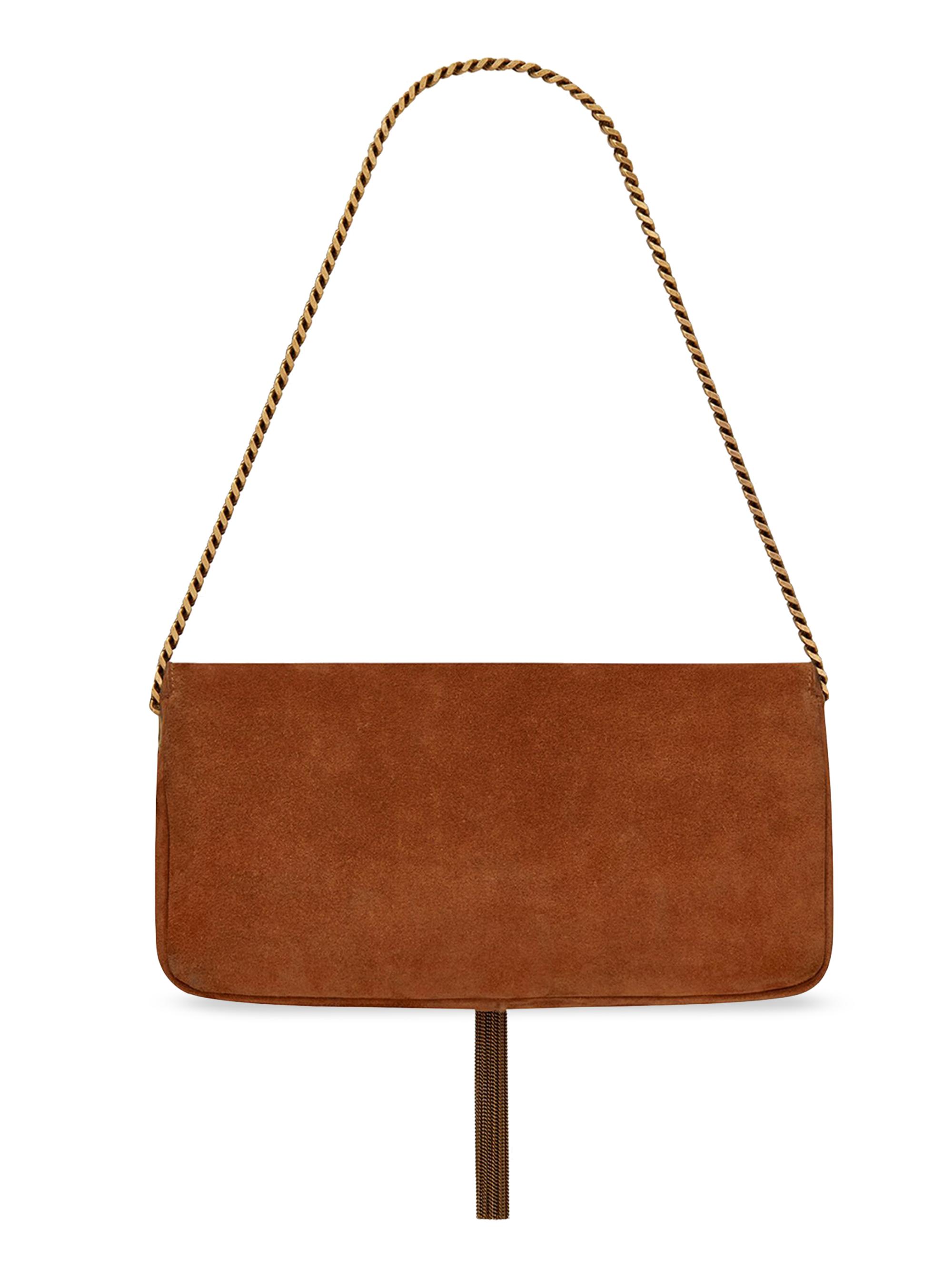 Shop Saint Laurent Kate 99 Chain Bag With Tassel in Suede | Saks  