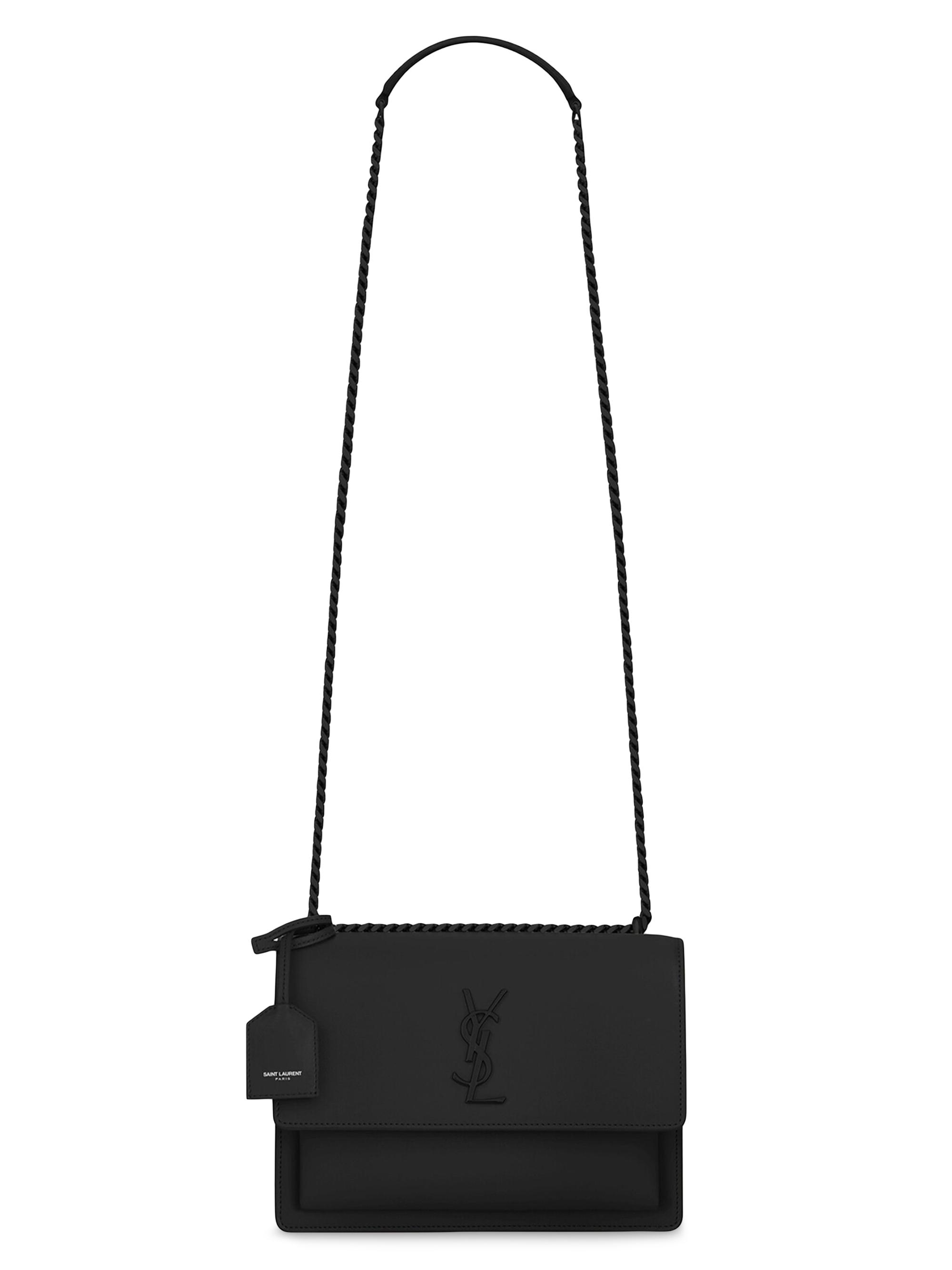 Saint Laurent Sunset Medium Shoulder Bag in Smooth Leather | Saks