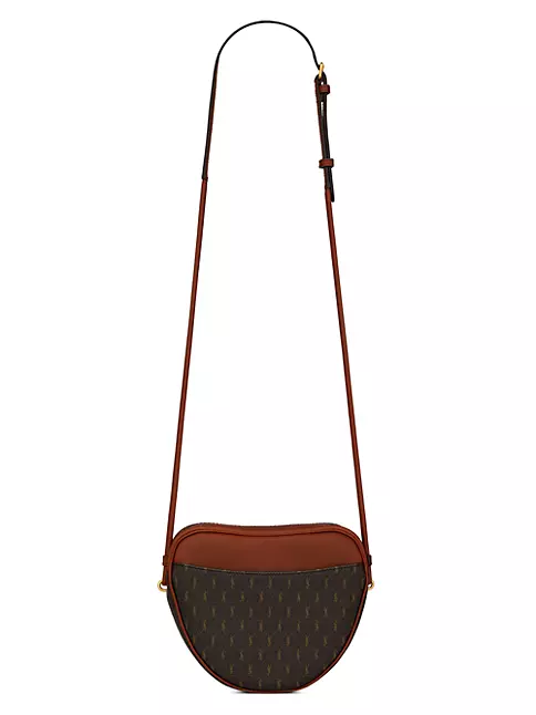 LE MONOGRAMME LONG BUCKET BAG IN CASSANDRE CANVAS AND SMOOTH LEATHER, Saint Laurent