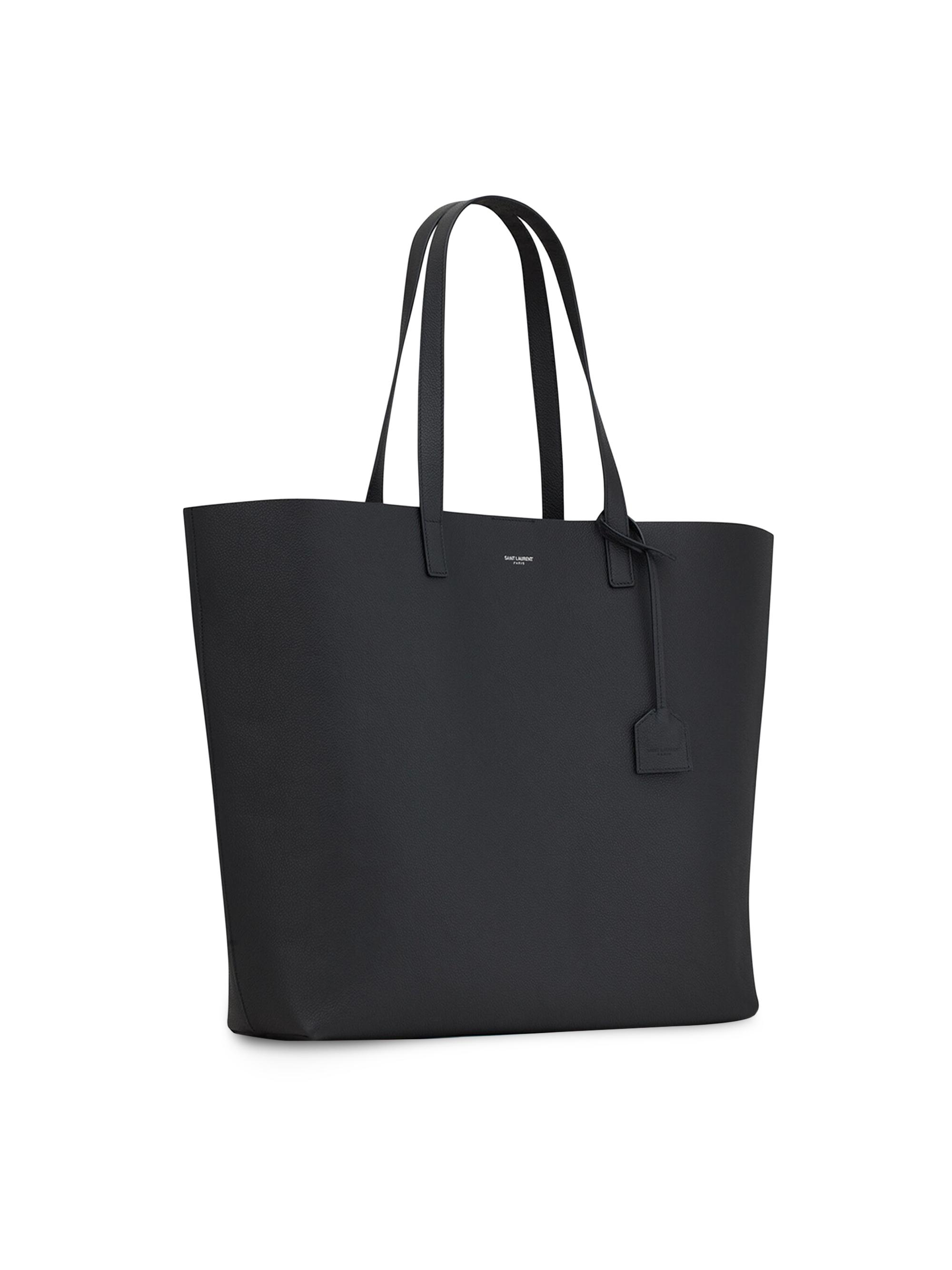 Saint Laurent Bold East West Shopping Bag in Grained Leather