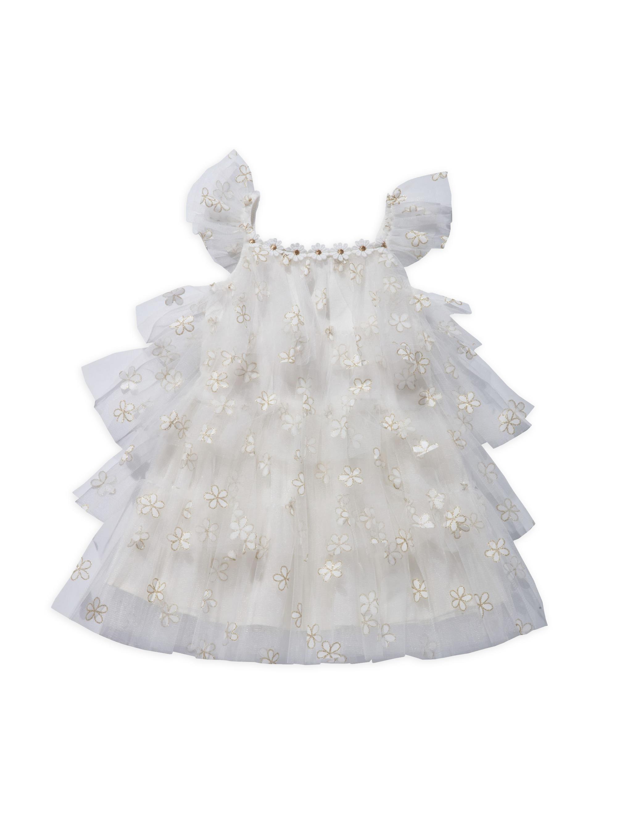 Petite Hailey Baby Girl's, Little Girl's & Girl's Daisy Layered Tutu Dress -