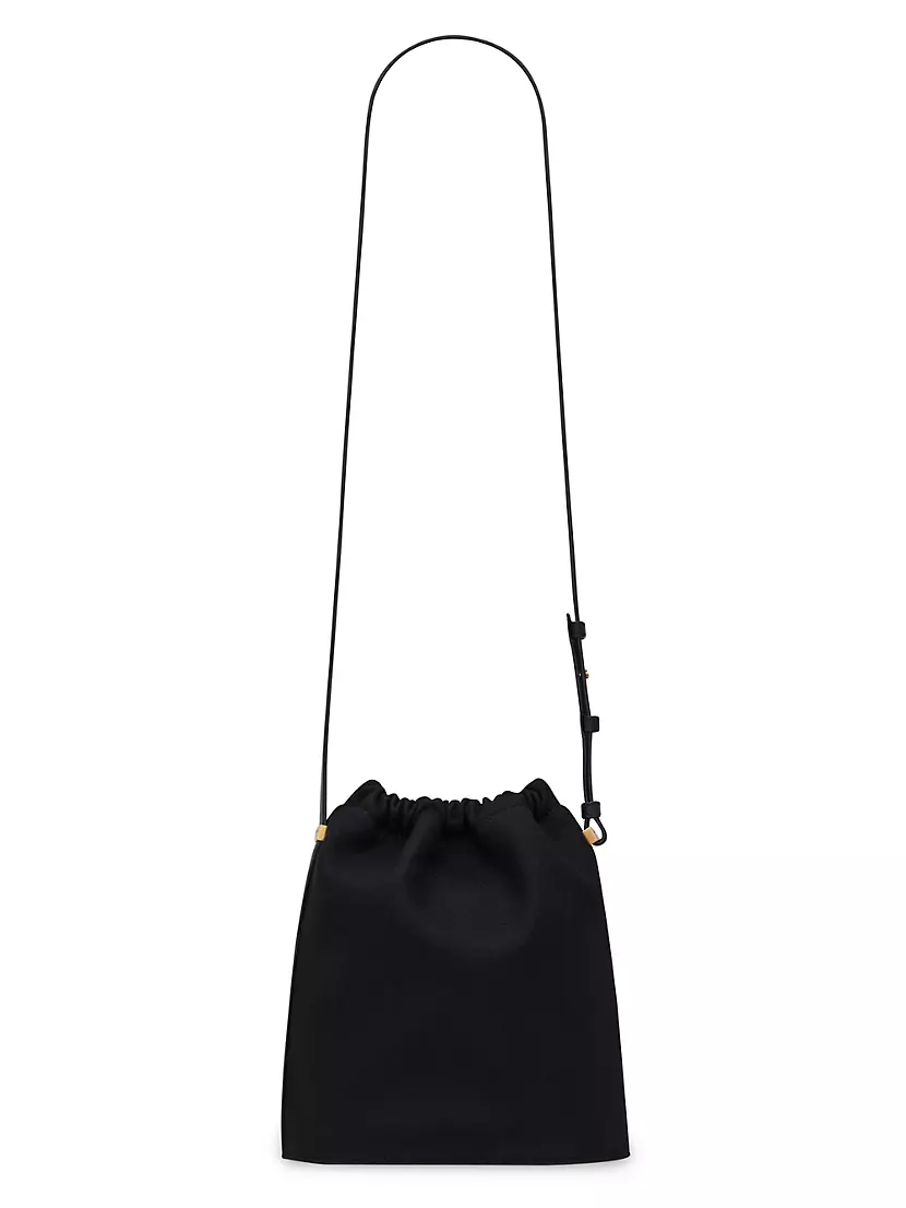 Saint Laurent Rive Gauche Felted-wool Bucket Bag in Black for Men