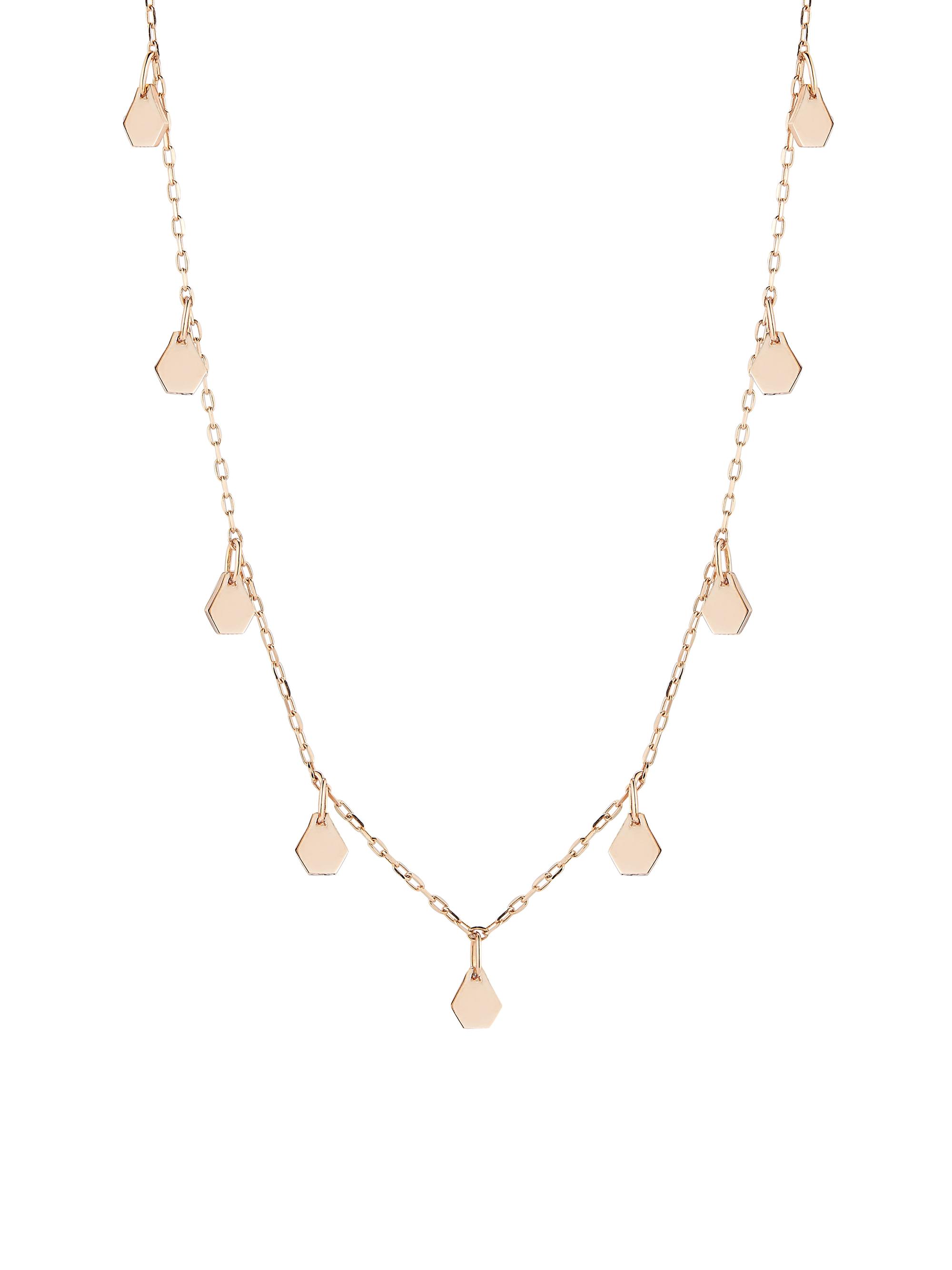 Walters Faith Women's Dora 18K Rose Gold Hexagon Station Necklace - Rose Gold
