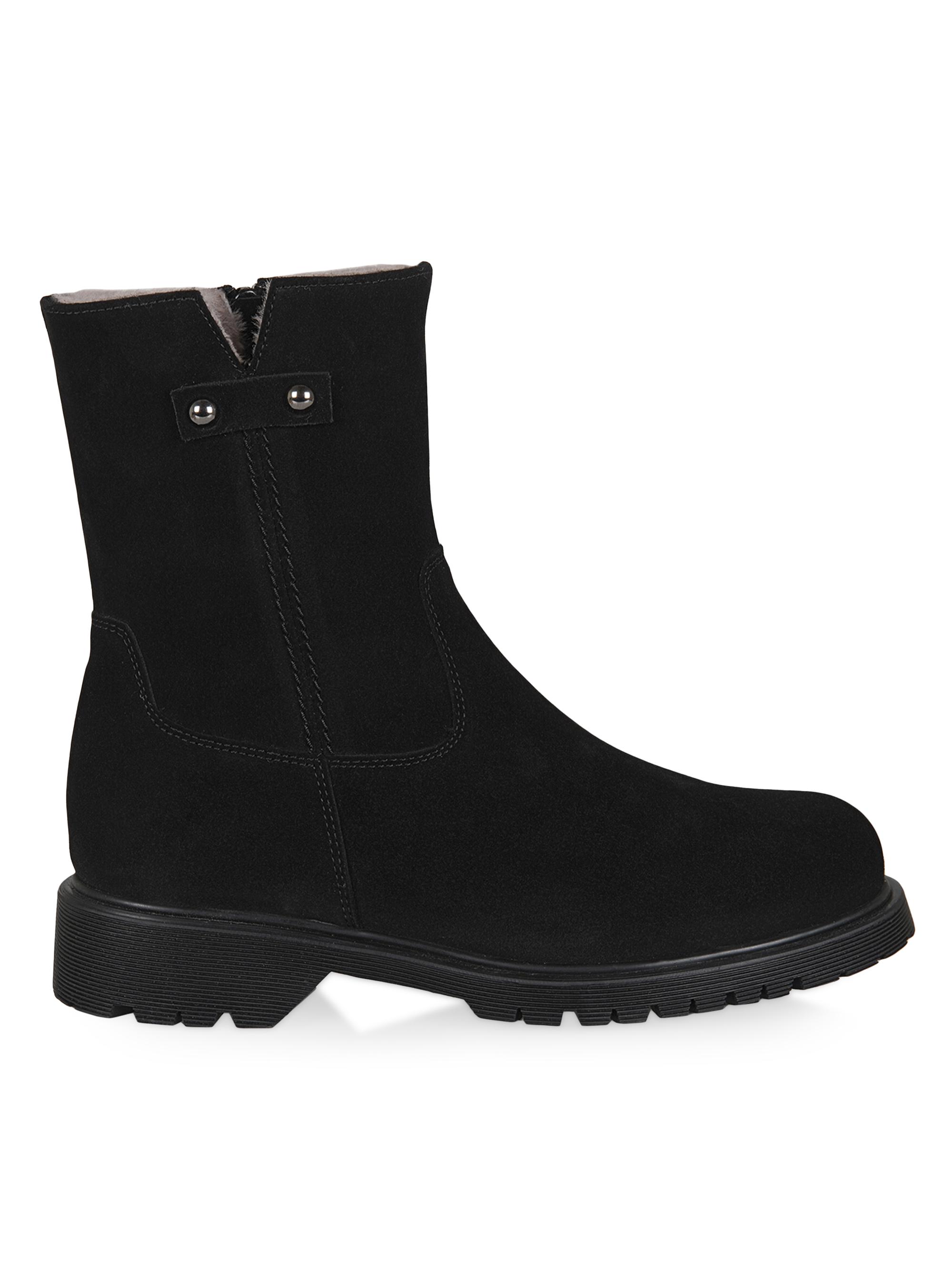 La Canadienne Women's Hunter 38MM Suede Side-Zip Boots - Black