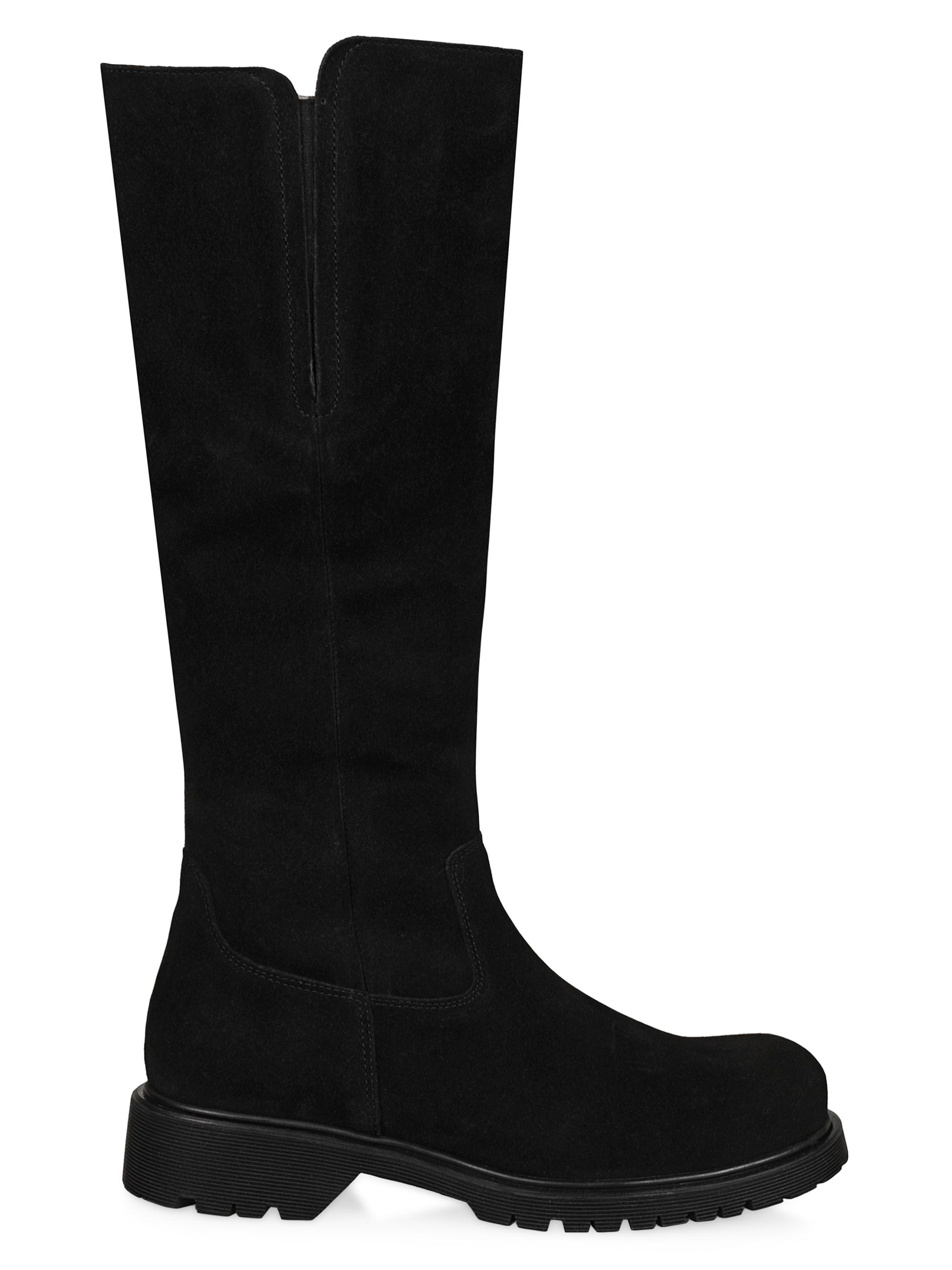 La Canadienne Women's Helene 38MM Suede Lug Sole Boots - Black