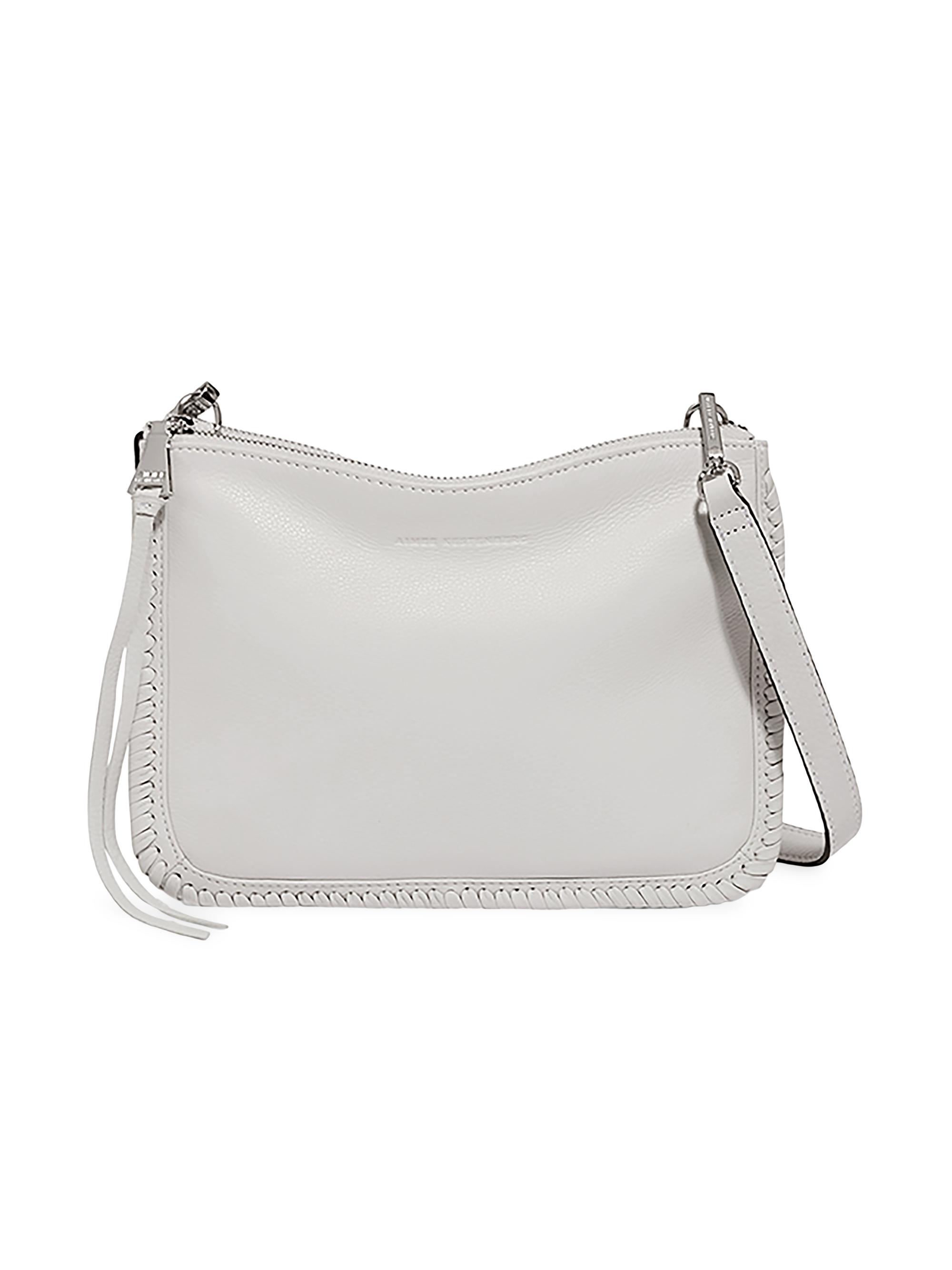 Aimee Kestenberg Women's Famous Leather Double Zip Crossbody - Black