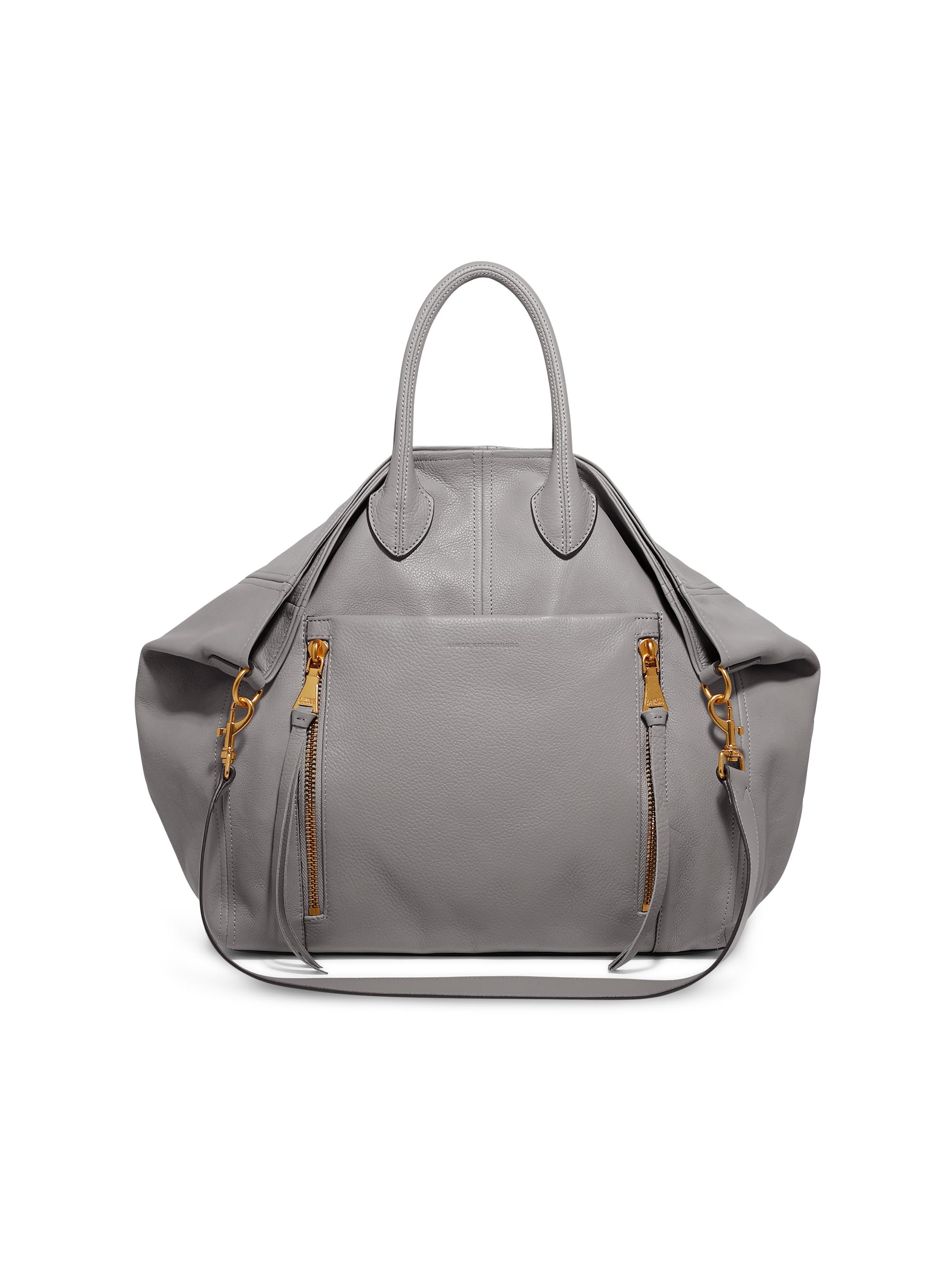 Aimee Kestenberg Women's Let's Ride Leather  Convertible Tote - Steel Grey