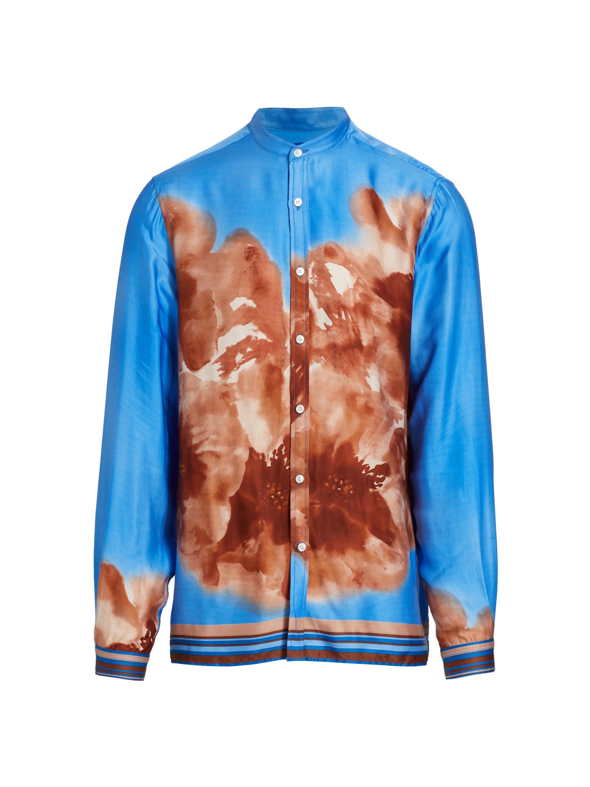 June79 Men's Harrison Graphic Cotton Shirt - Border Stripe