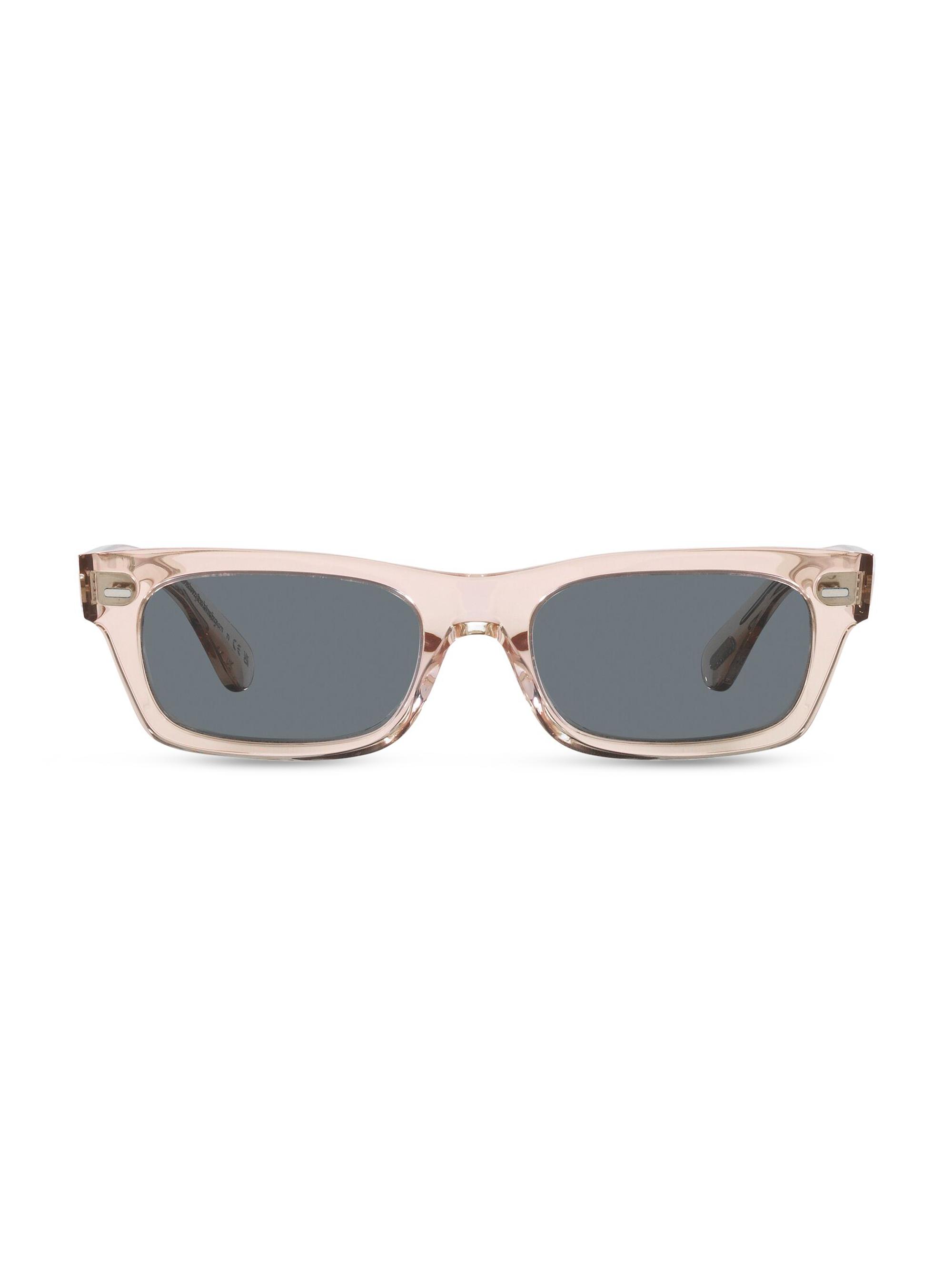 Oliver Peoples Men's Kasdan 48MM Rectangle Solid Sunglasses - Rose Gold