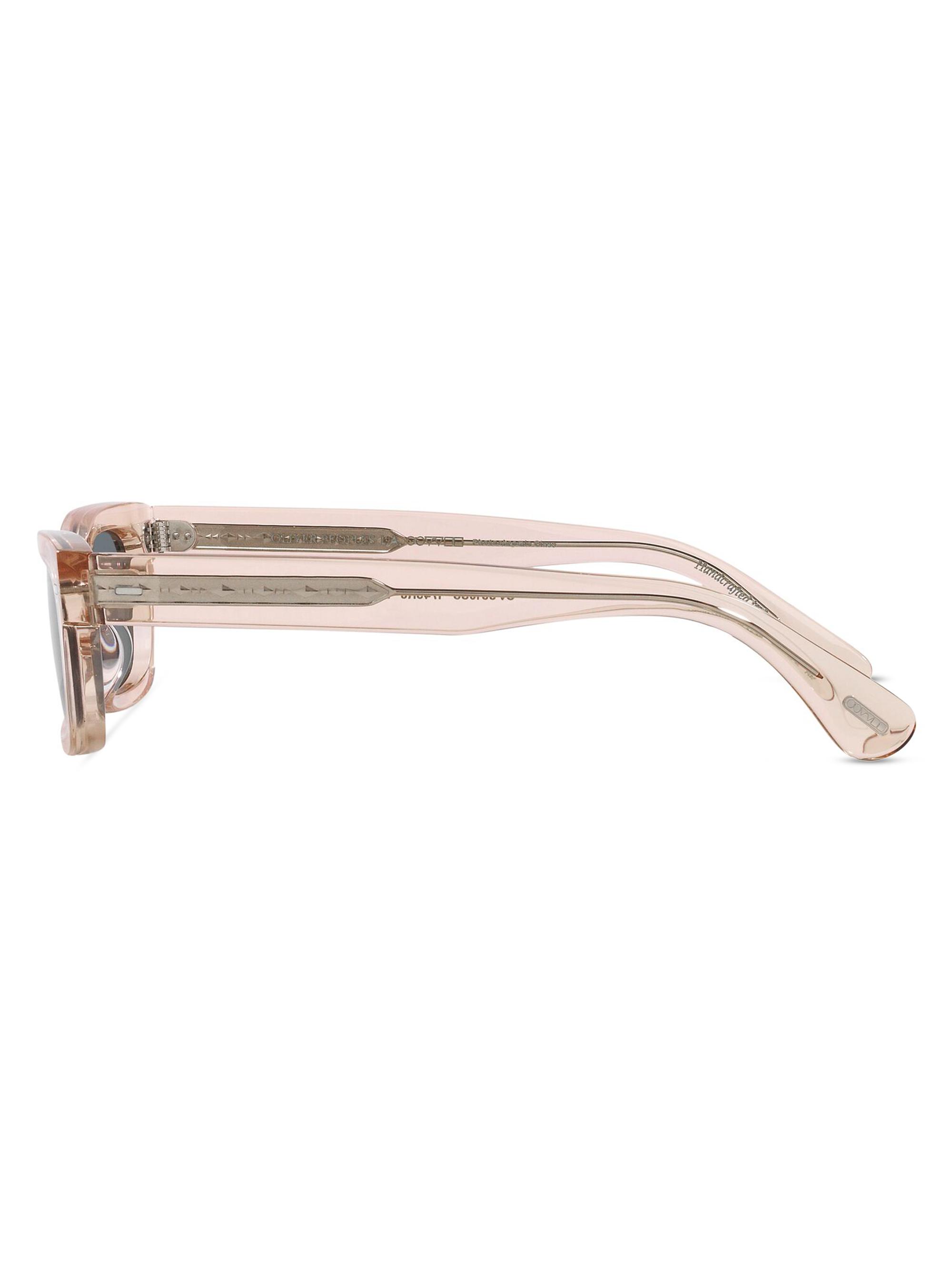 Oliver Peoples Kasdan 48MM Rectangle Solid Sunglasses | Saks Fifth