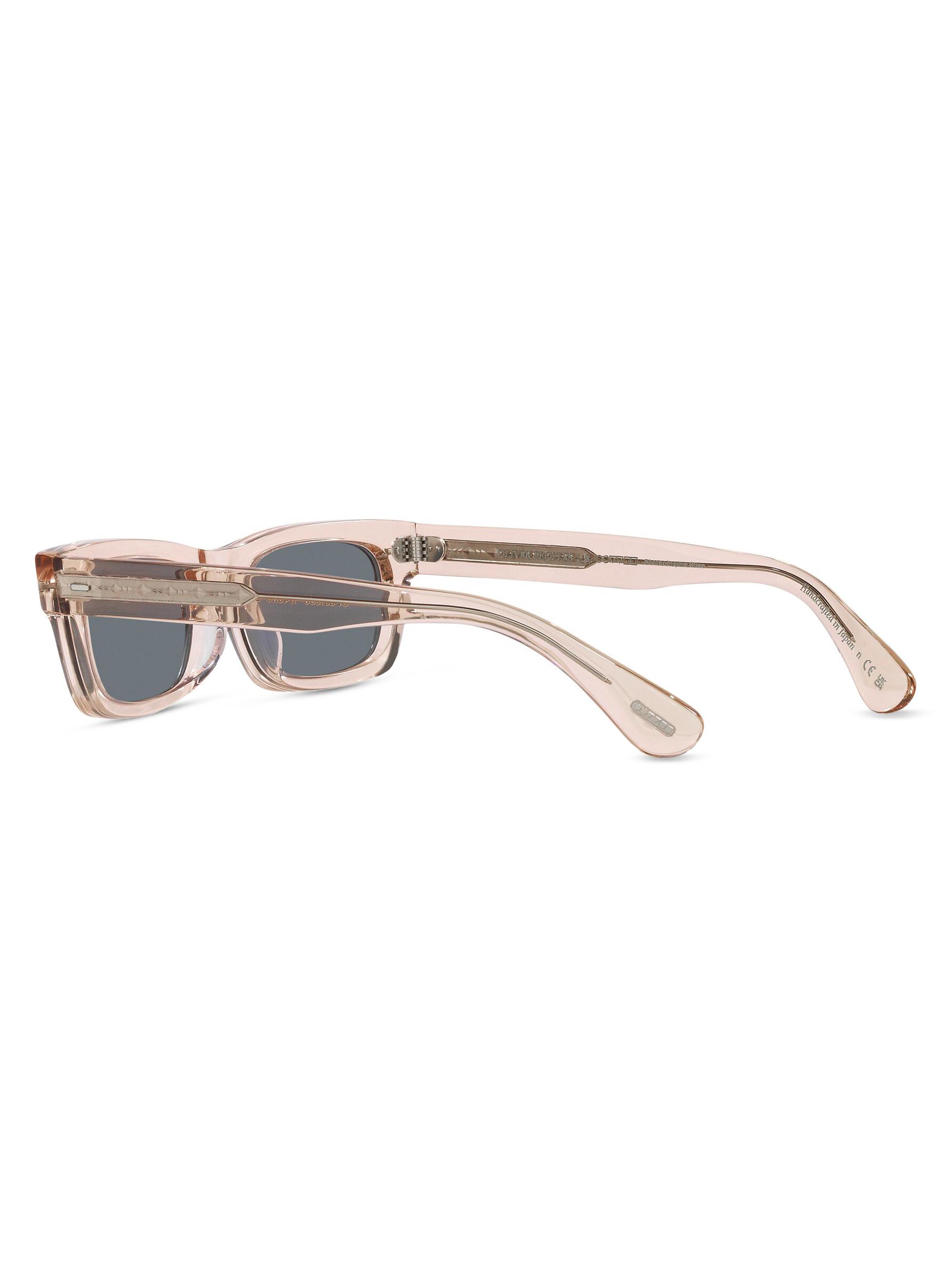 Oliver Peoples Kasdan 48MM Rectangle Solid Sunglasses | Saks Fifth