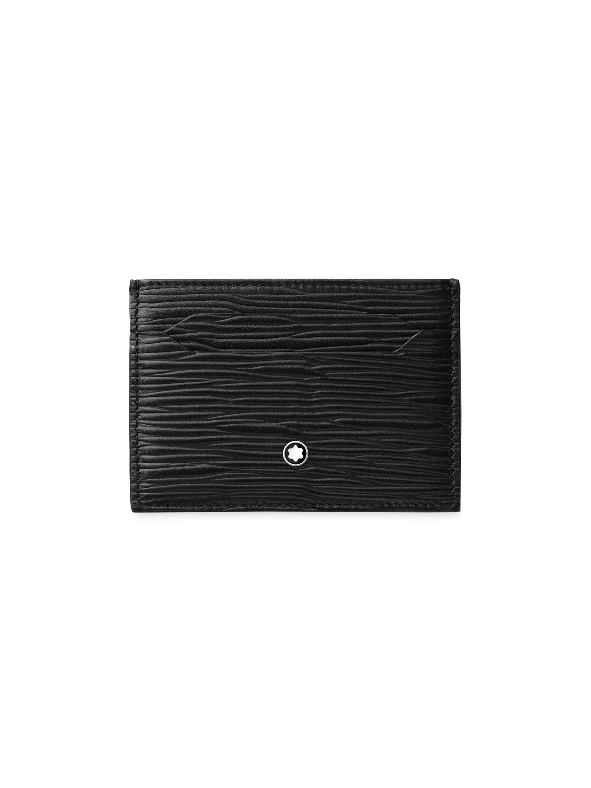 Montblanc Men's Meisterstück Leather Card Holder - Black