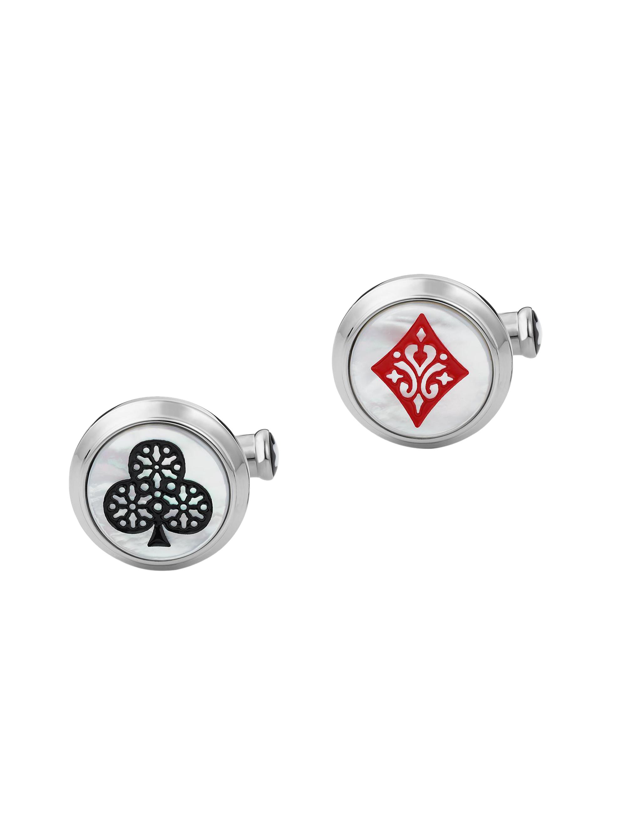 Montblanc Men's Around The World Stainless Steel Cufflinks - Silver