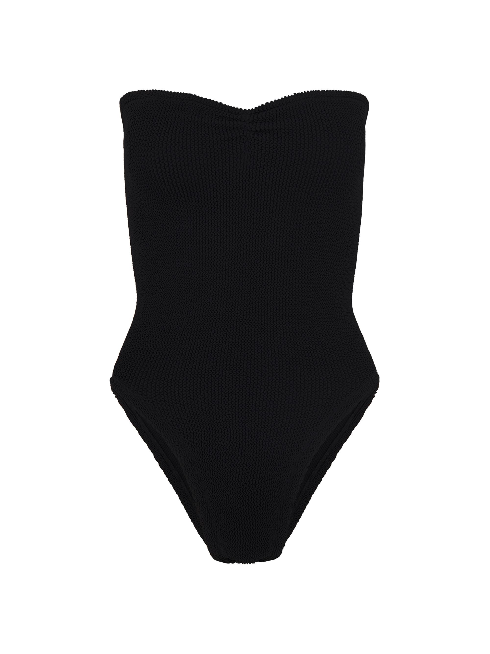 Hunza G Women's Brooke Crinkled One-Piece Swimsuit - Black