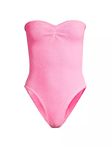 Bound To Me Bubblegum Pink Metallic Full-Body Lace-Up Bodysuit