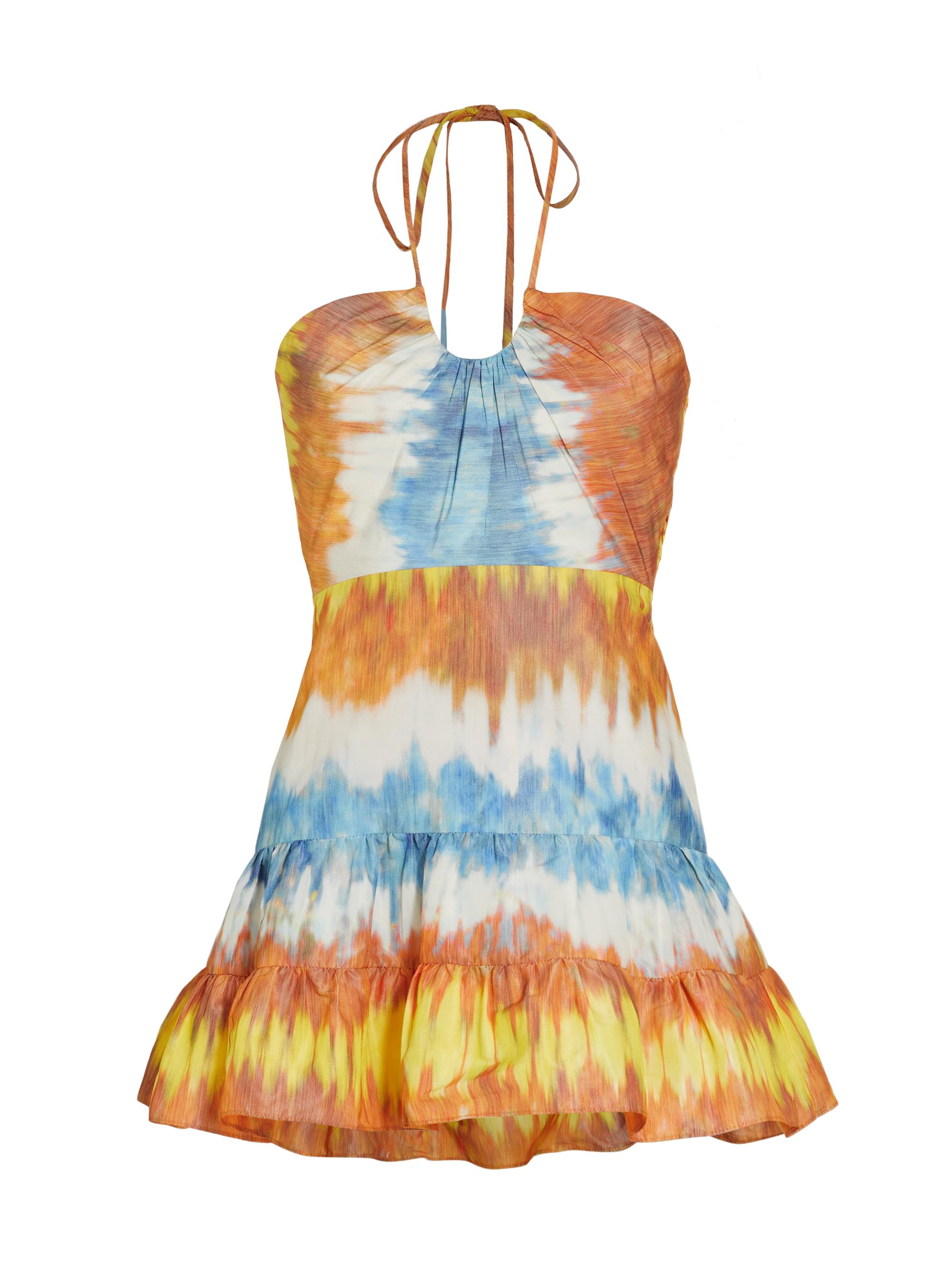 Alexis Women's Naim Dyed Halterneck Minidress - Desert Indigo