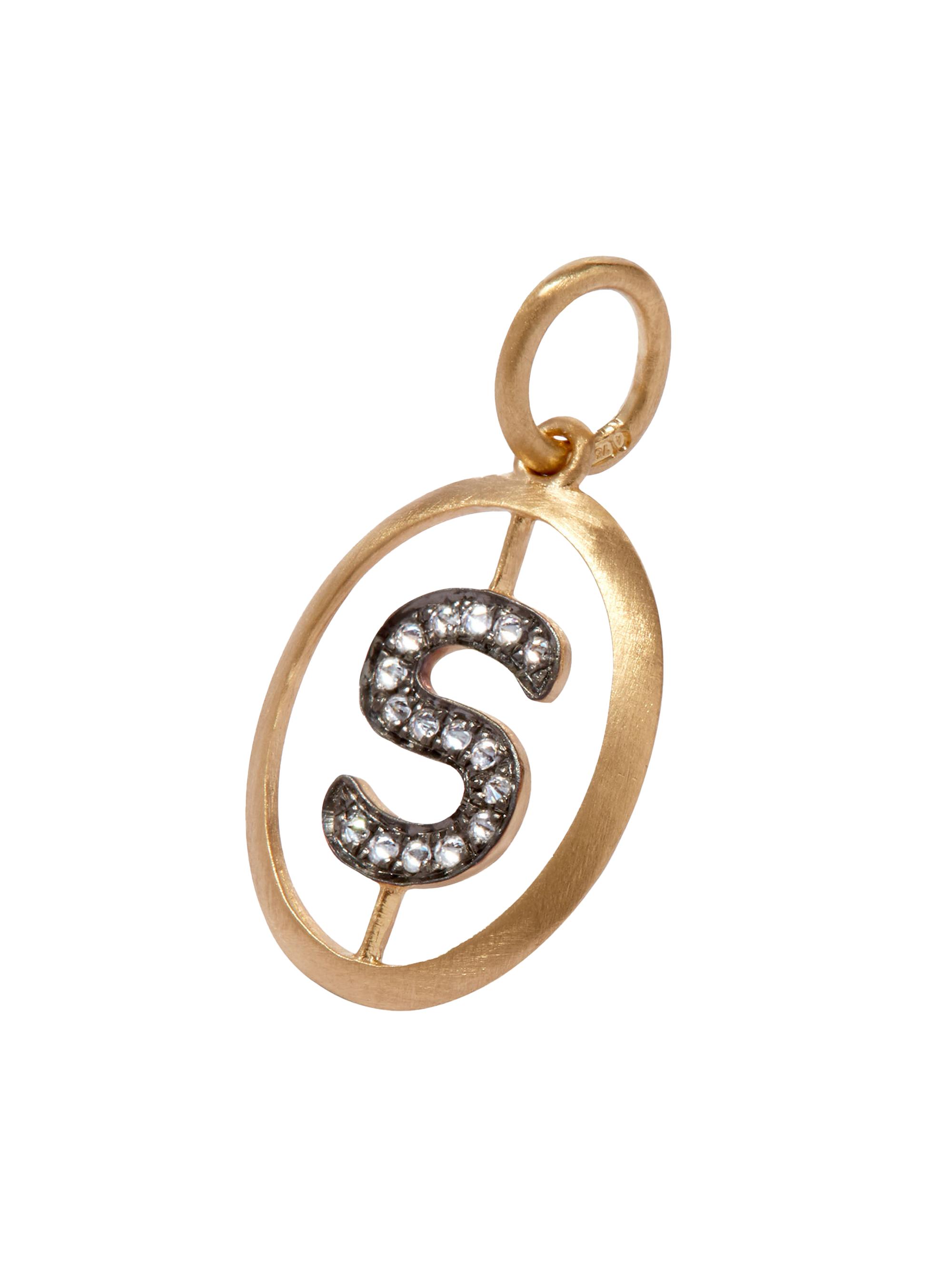 Annoushka Women's 18K Yellow Gold & 0.07 TCW Diamond Initial Pendant - Initial