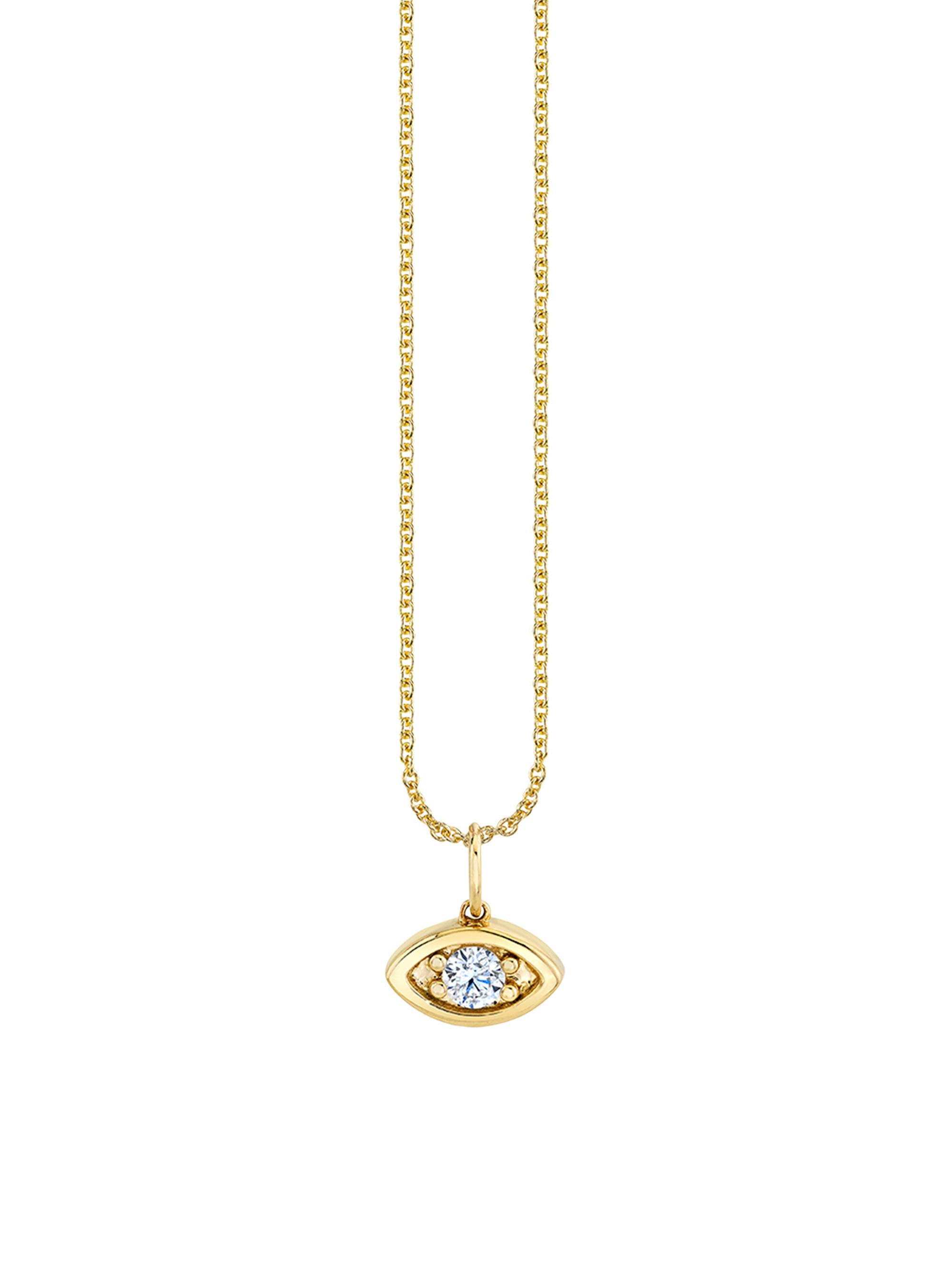 Sydney Evan Women's Marquis Eye 14K Gold & Diamond Necklace - Gold