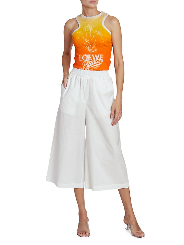 Shop LOEWE LOEWE x Paula's Ibiza Cropped Elasticized Pants Shop LOEWE LOEWE x Paula's Ibiza Cropped Elasticized Pants