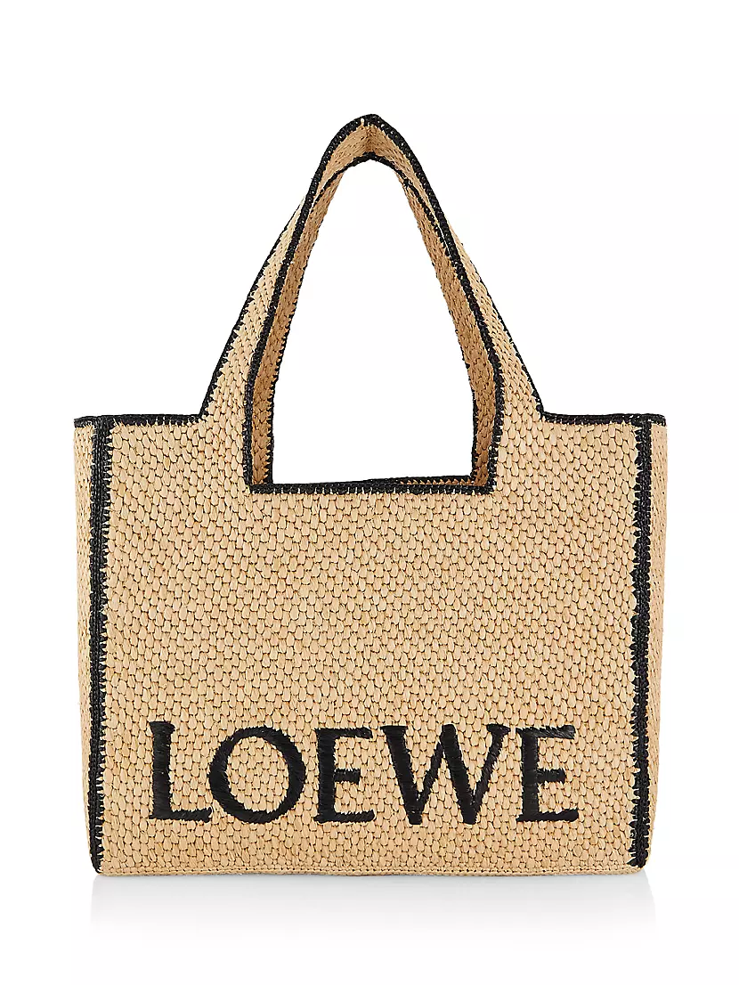 Loewe x Paula's Ibiza Petal Basket Raffia Tote Bag