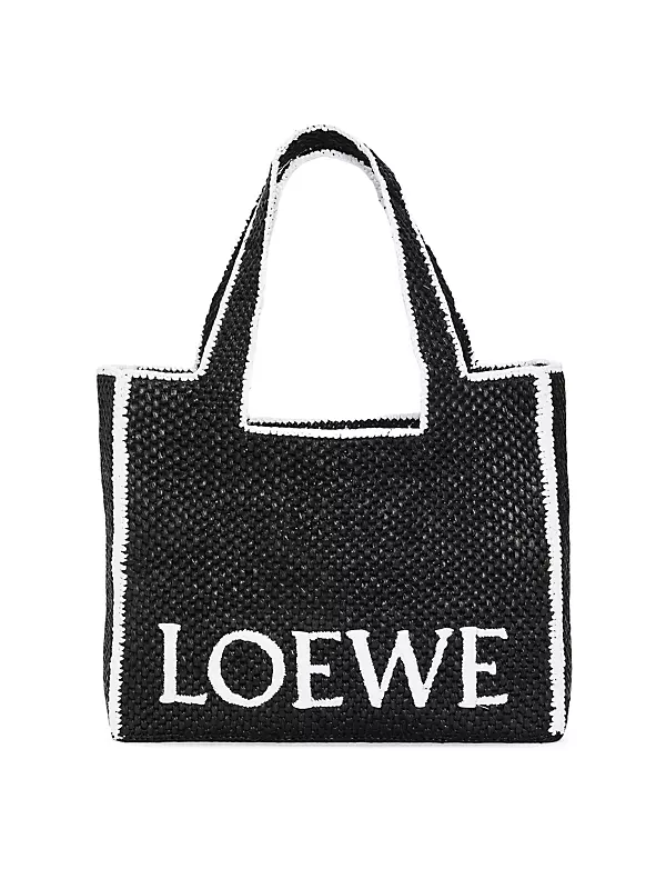 Loewe x Paula's Ibiza Large Font Tote Bag - Black - One Size