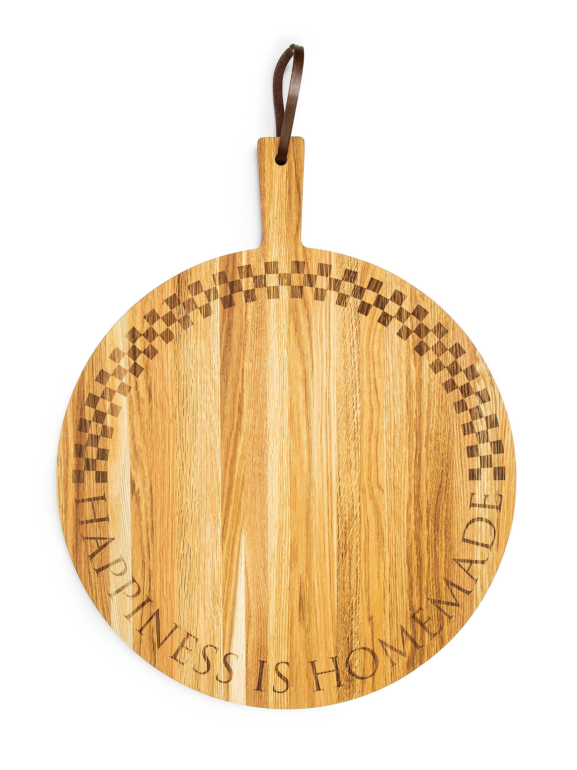 MacKenzie-Childs Happiness Is Homemade Oak Serving Board
