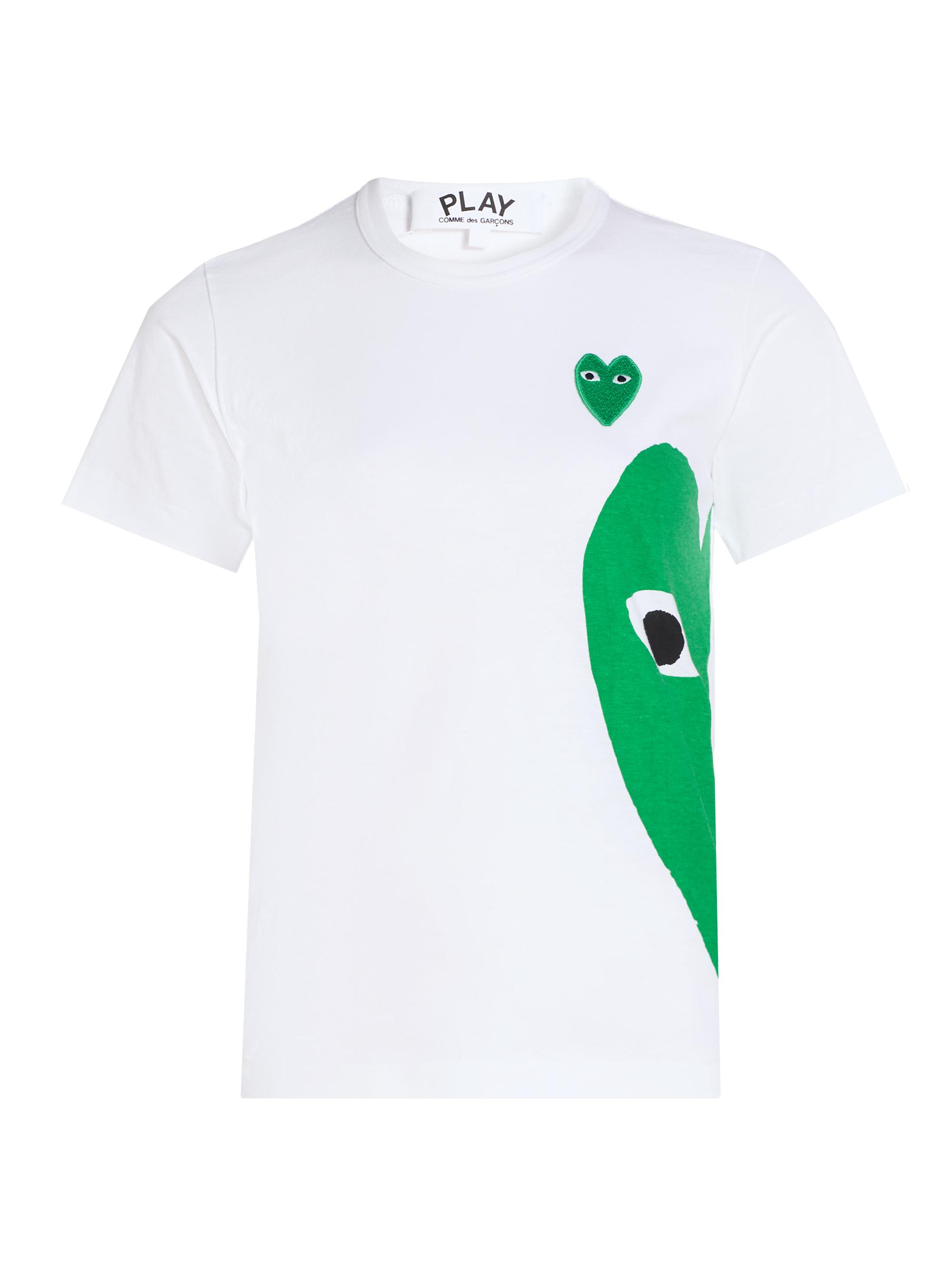 Comme des Garcons SHIRT Women's Half Heart Cotton T-Shirt - White
