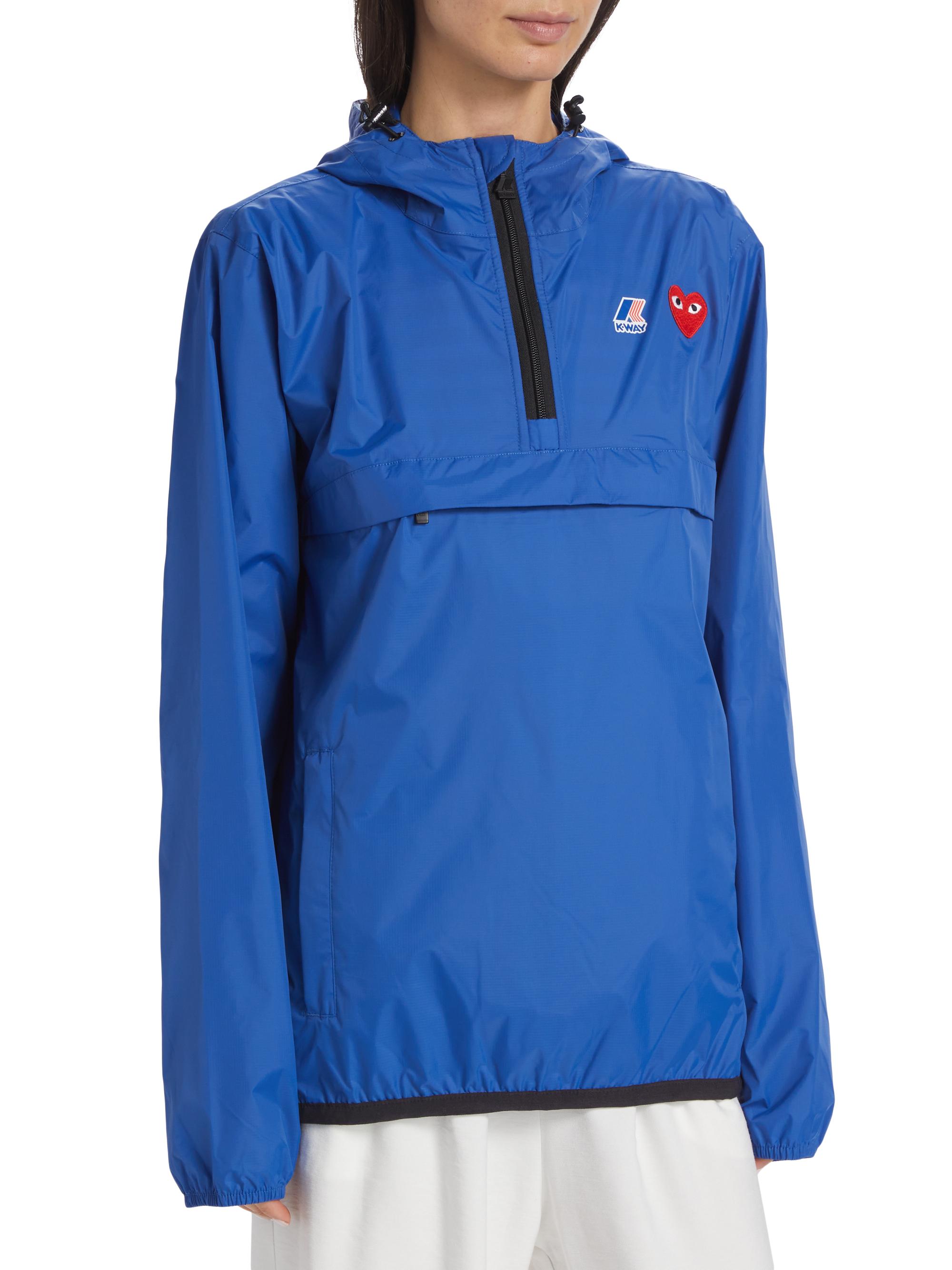 Comme des Garçons PLAY K-Way Quarter-Zip Jacket | Saks Fifth Avenue