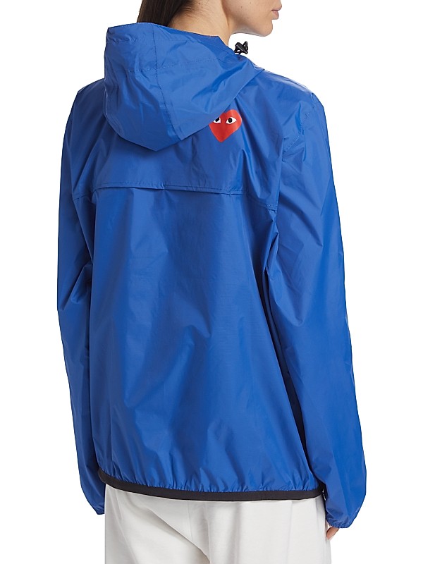Shop Comme des Garçons PLAY K-Way Quarter-Zip Jacket | Saks Shop Comme des Garçons PLAY K-Way Quarter-Zip Jacket | Saks
